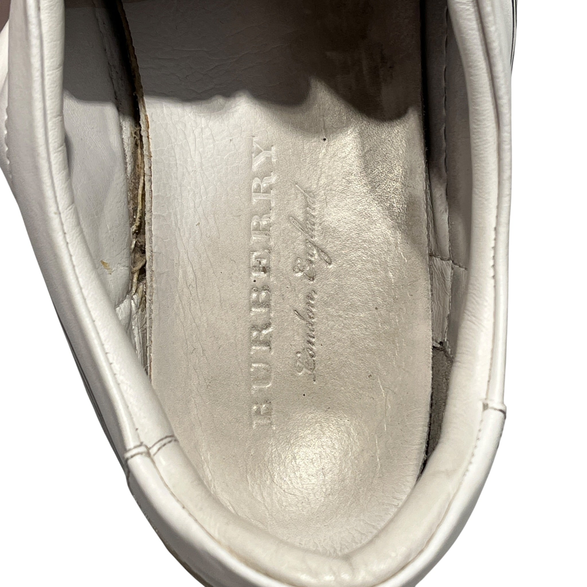BURBERRY LONDON/Low-Sneakers/EU 42/WHT/ALBERT DOODLE WHITE SNEAKER view 3