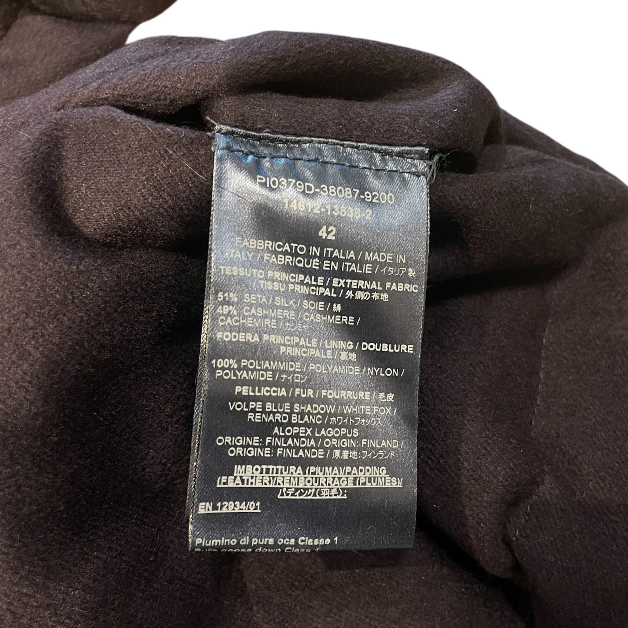HERNO/Puffer Jkt/42/Silk/PPL/#PI0379D-38087-9200/FUR  COLLA view 4