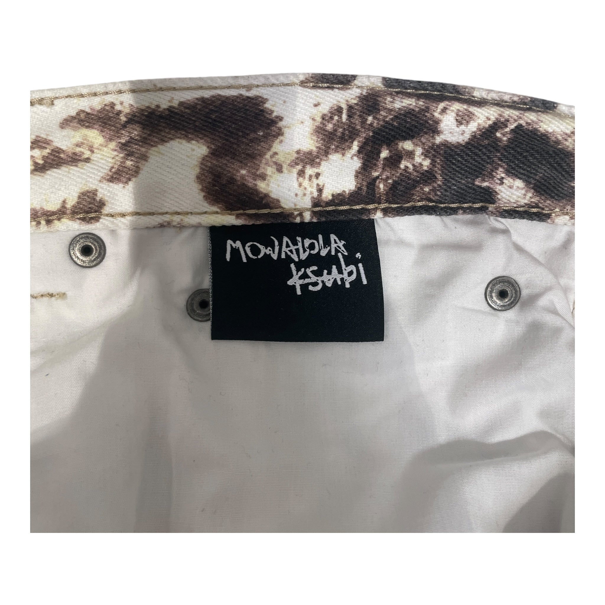 MOWALOLA/ksubi/Pants/33/Cotton/CRM/Animal Pattern/ANTI K/ CHEETAH PRINT/2025 view 3