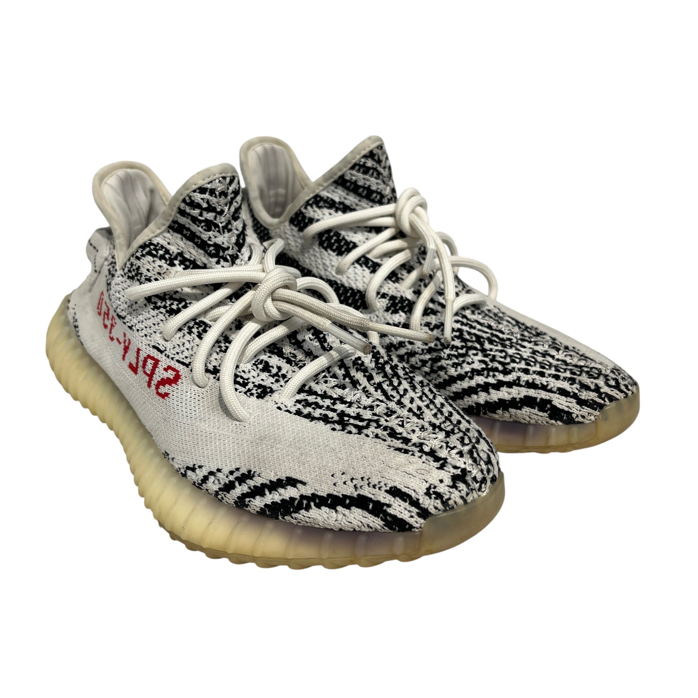 adidas/YEEZY/Low-Sneakers/US 8/Cotton/WHT/zebra 350 view 1