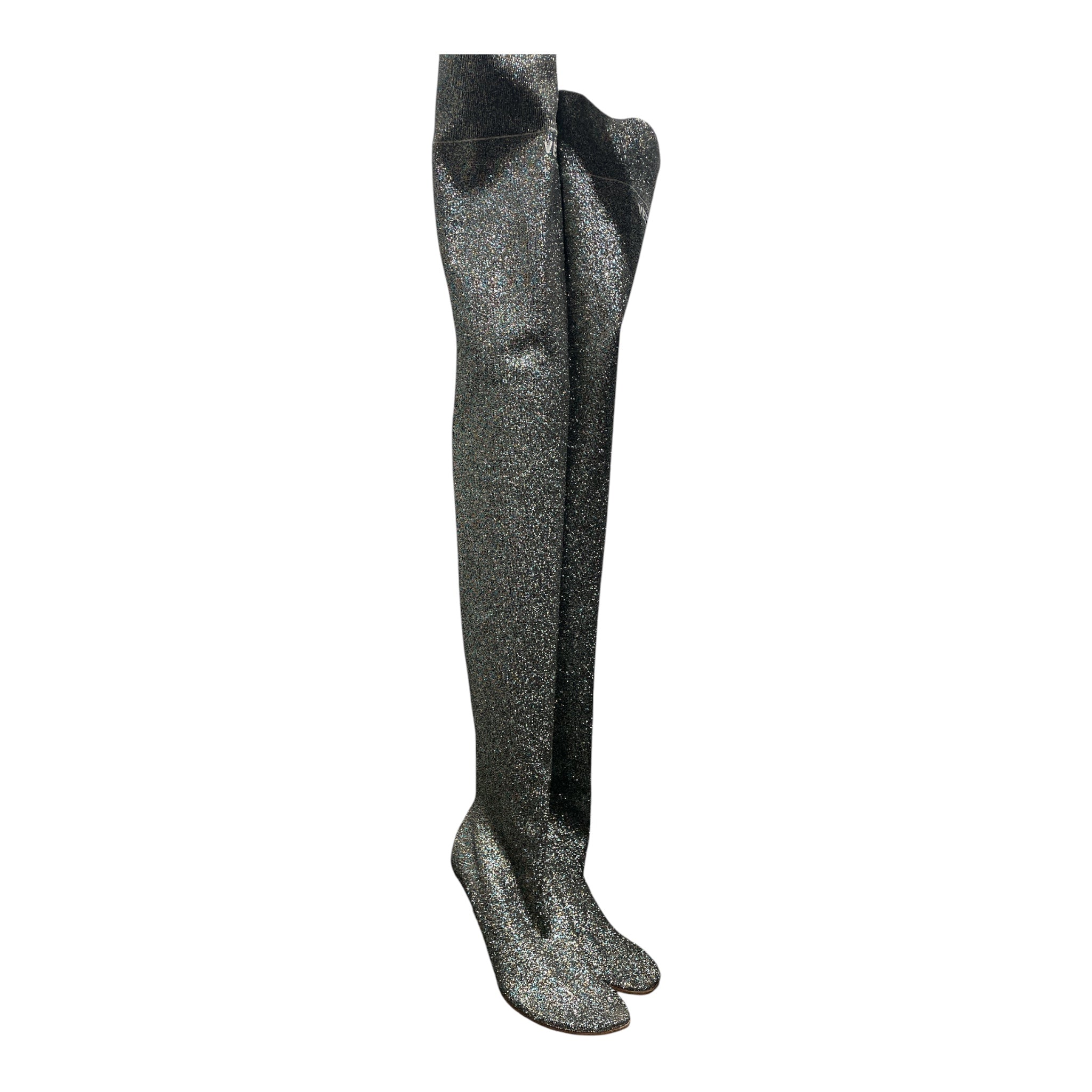 VETEMENTS/Long Boots/EU 36/Glitter/MLT/lighter sock runner view 1