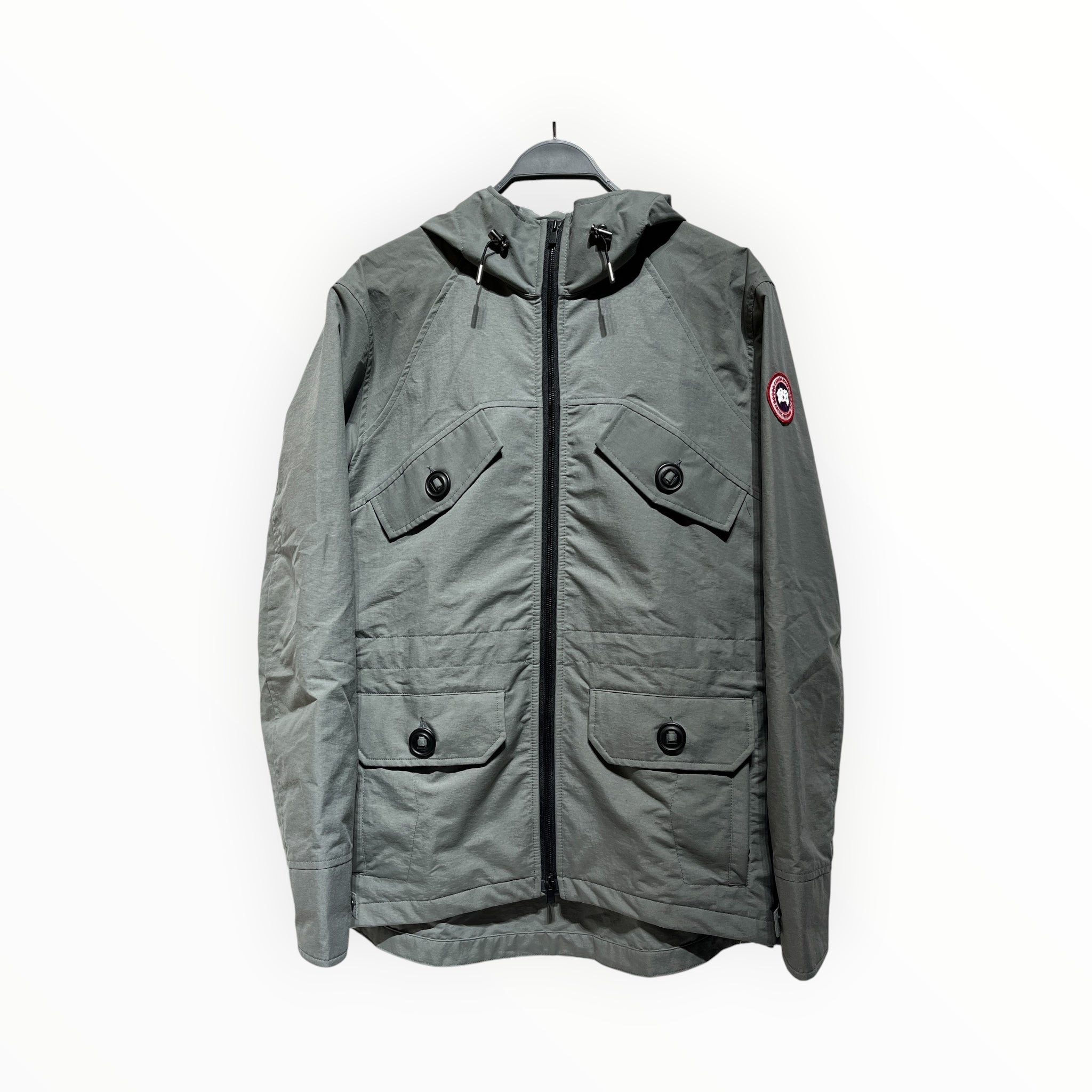 CANADA GOOSE/Windbreaker/M/Nylon/GRY/redstone jacket view 1