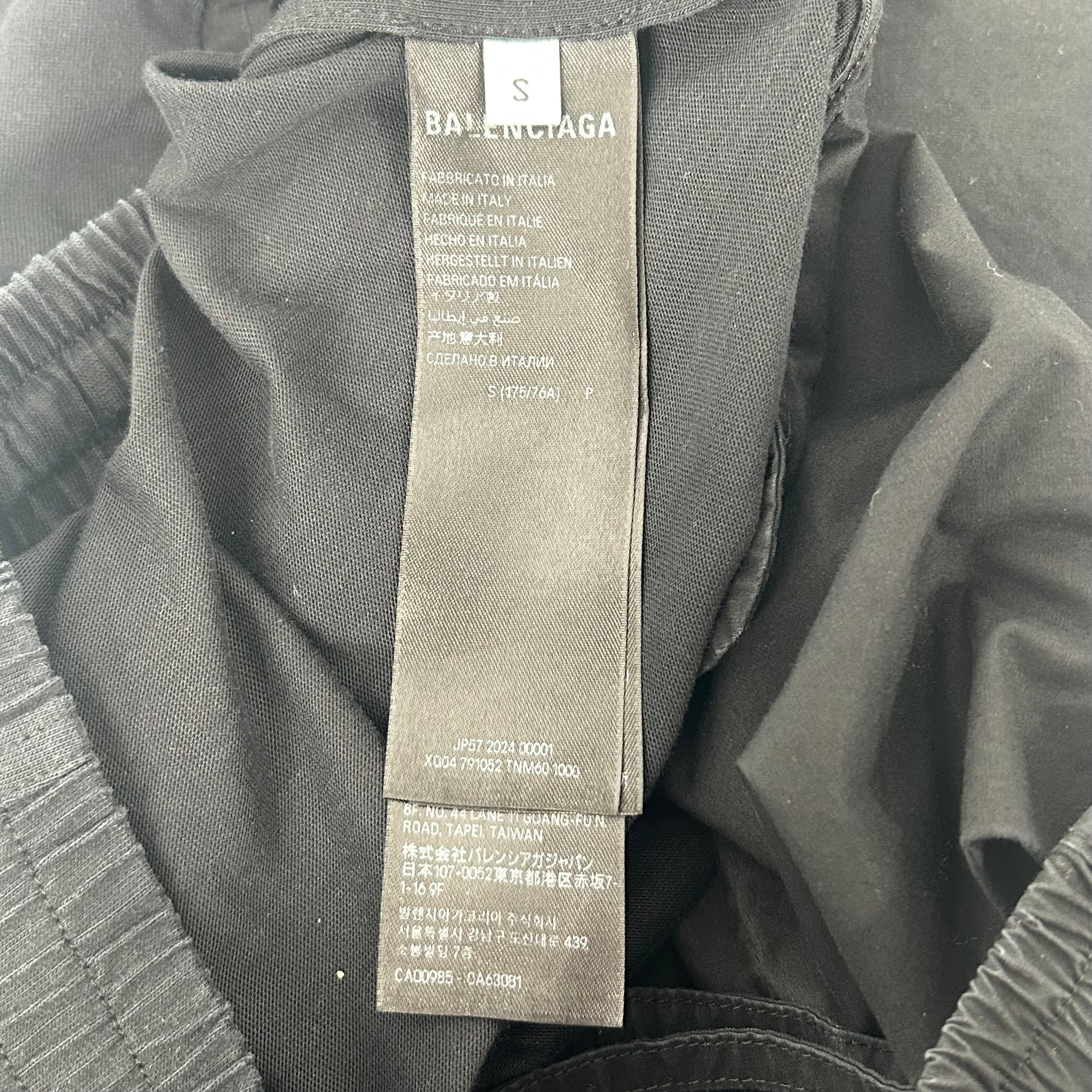 BALENCIAGA/Shorts/S/Cotton/BLK/buttoned shorts view 4