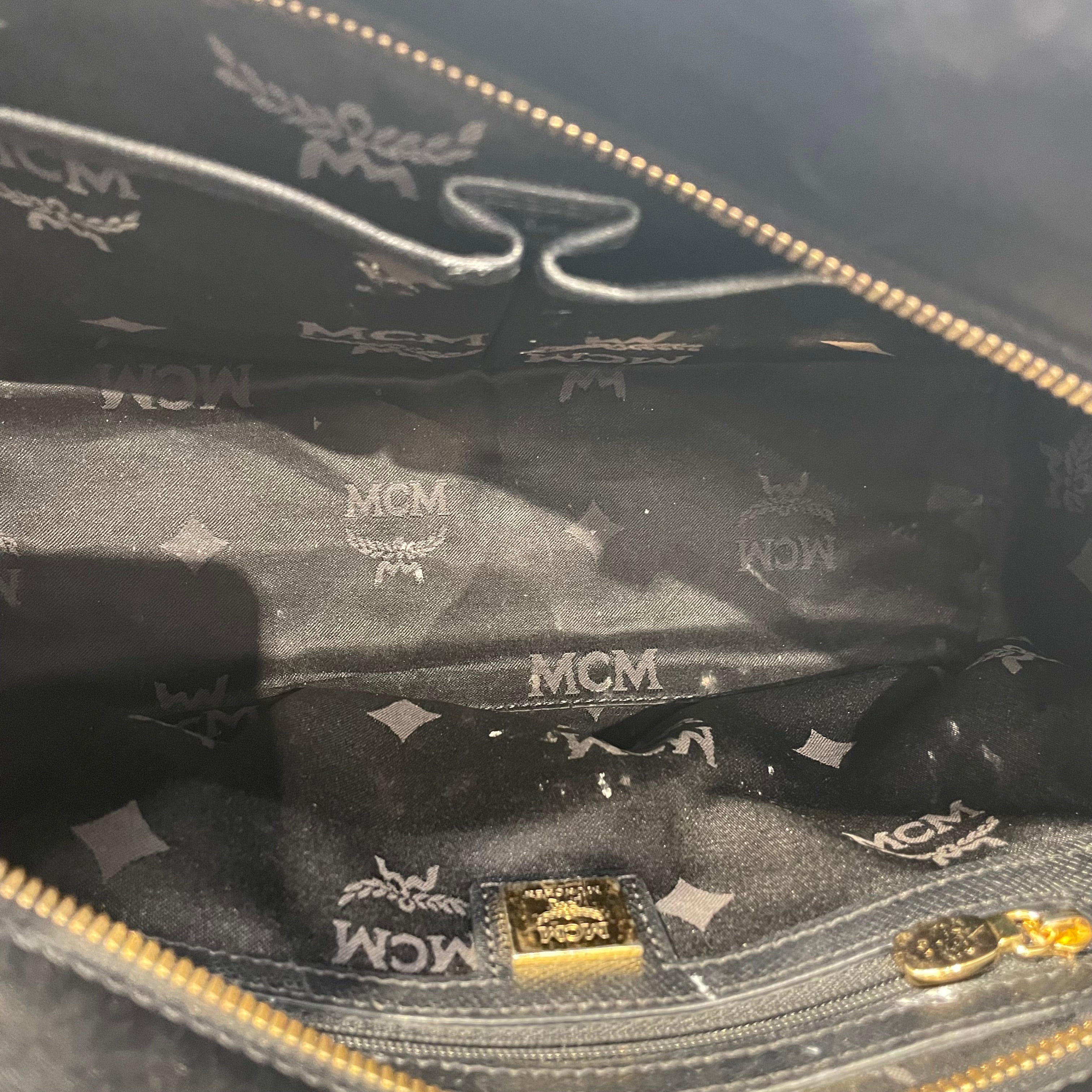 MCM/Hand Bag/Leather/BLK/R7567 view 4