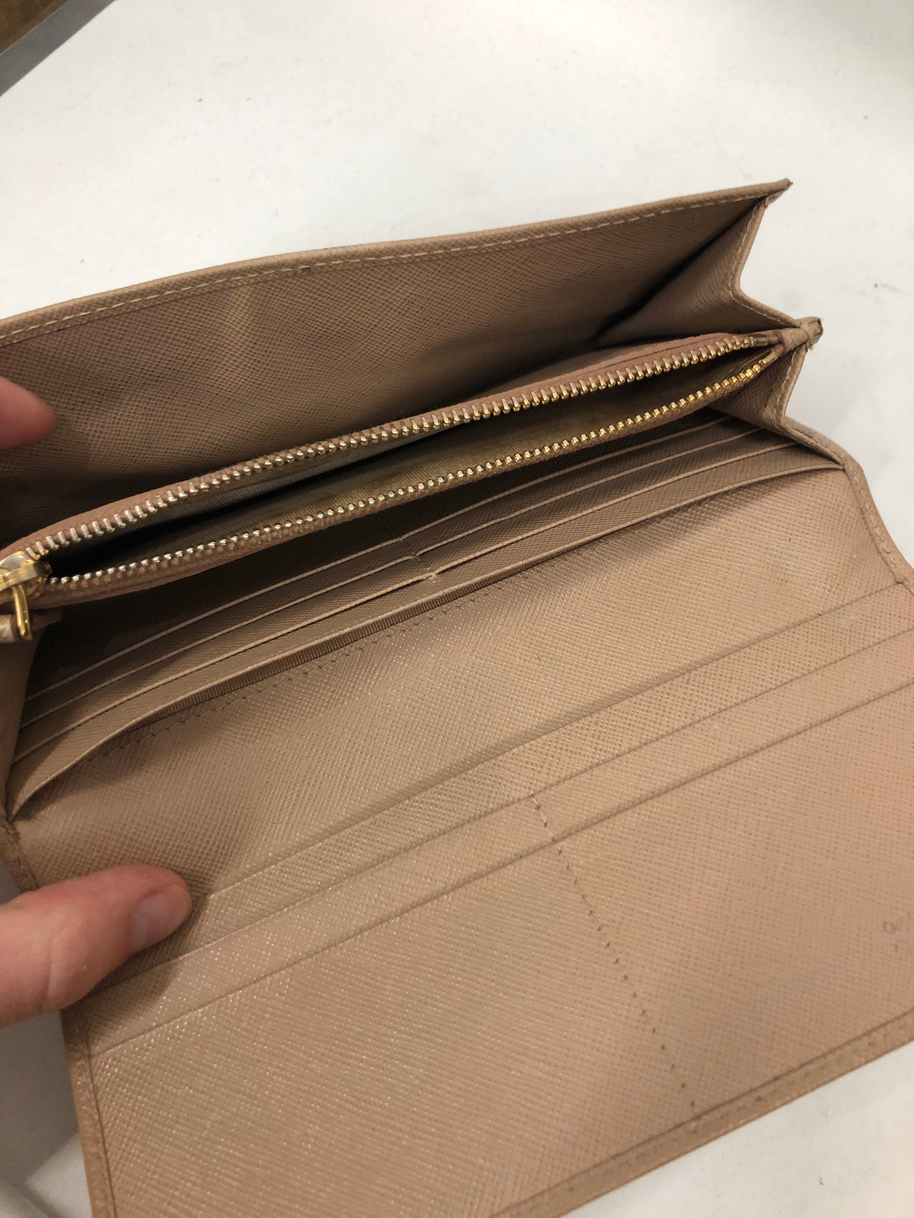 PRADA/Bifold Wallet/Beige-ish Pink view 3