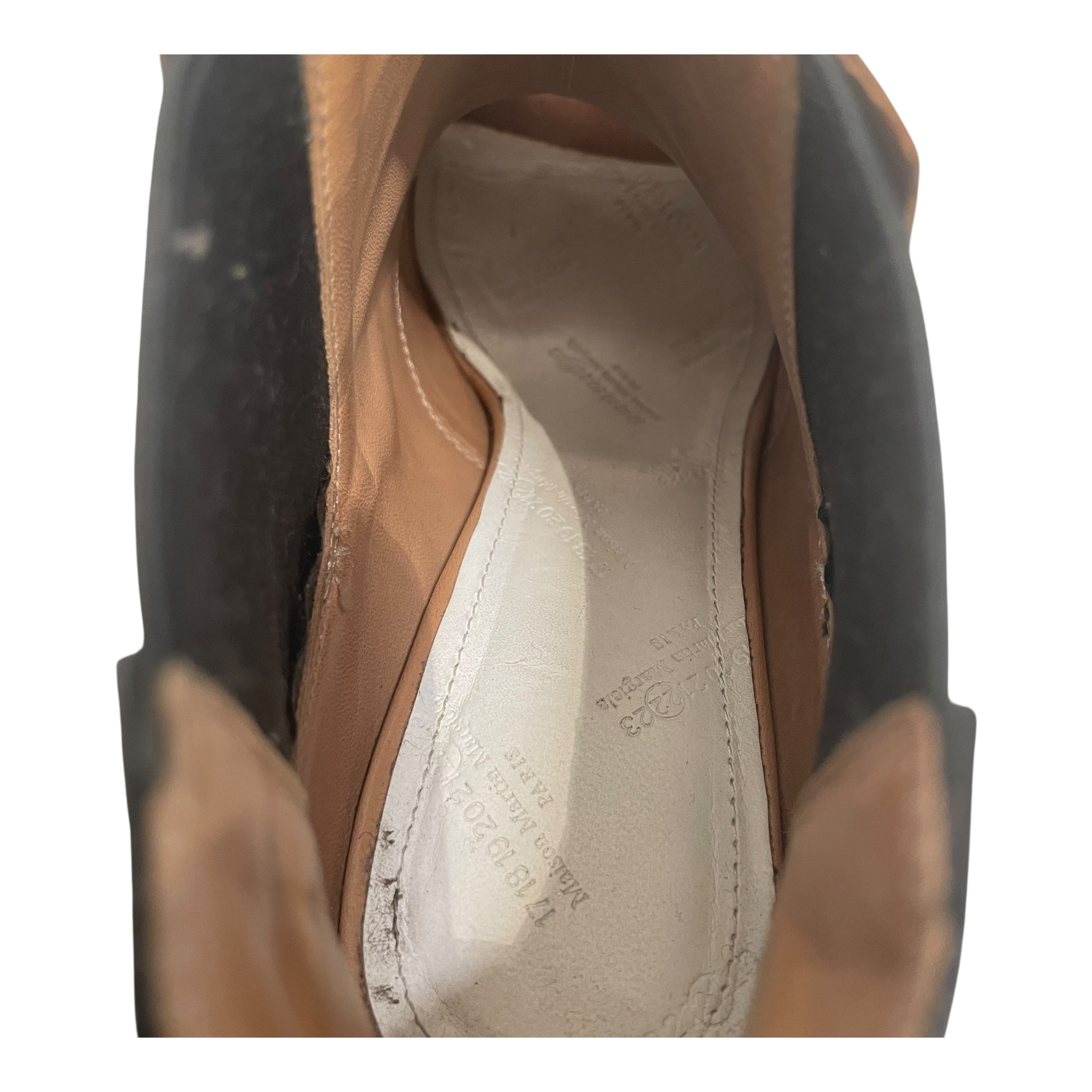 Maison Margiela/Heels/EU 36/Leather/BRW/2 TONE HEELS view 3