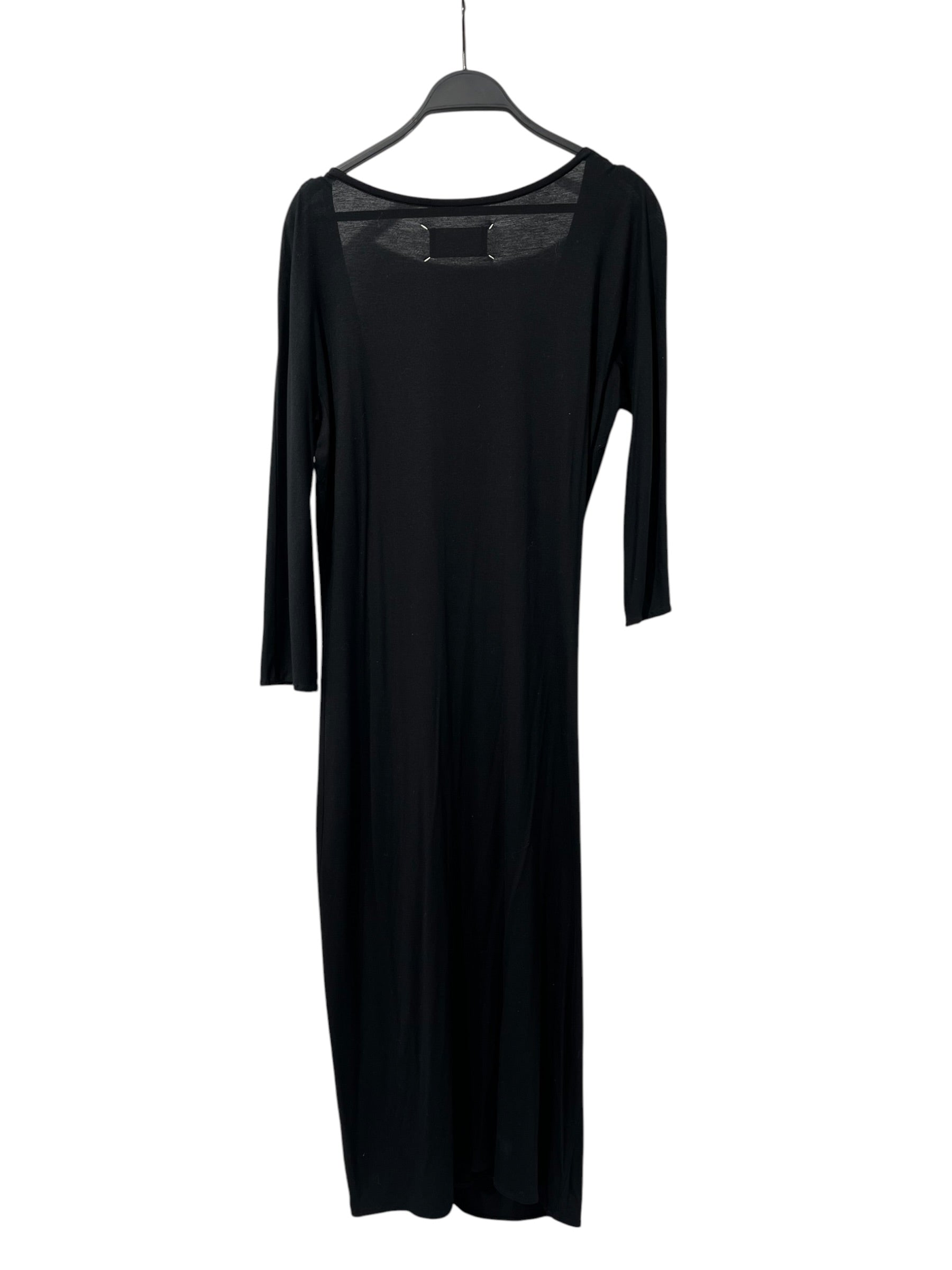 Maison Martin Margiela/LS Dress/44/Cotton/BLK/ASYM TIE FRONT view 2