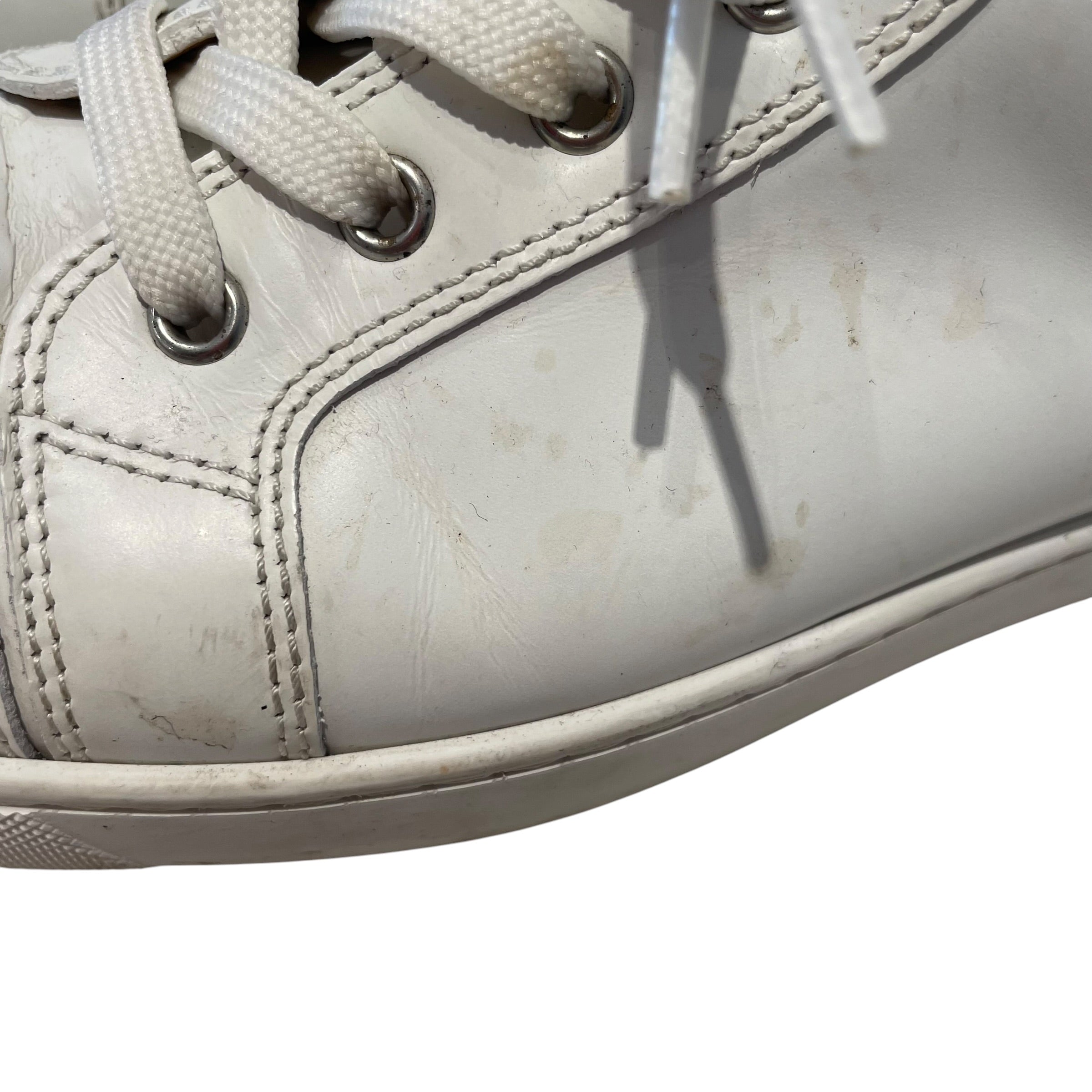 Christian Louboutin/Hi-Sneakers/US 9/Leather/WHT/Flat White High Sneakers view 5
