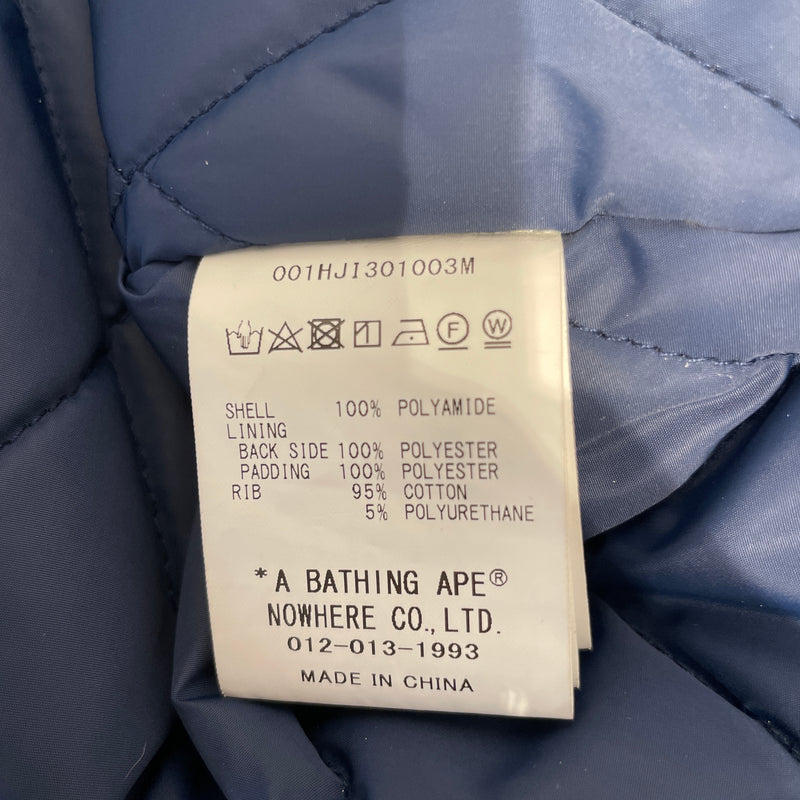A BATHING APE/Flight Jkt/S/Nylon/BLU/