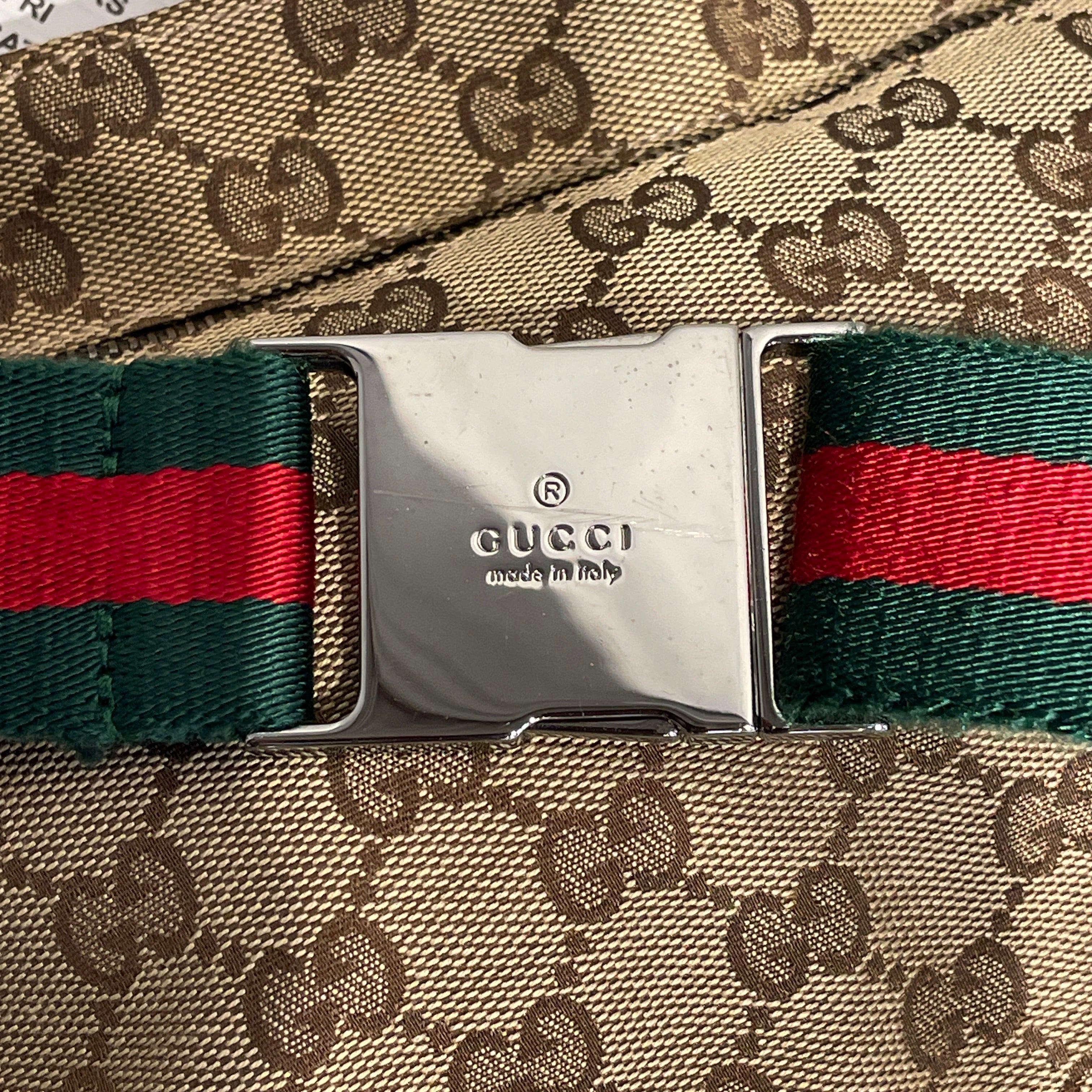 GUCCI/Bag/Monogram/BEG/GUCCI DOUBLE POCKET BELT BAG view 4