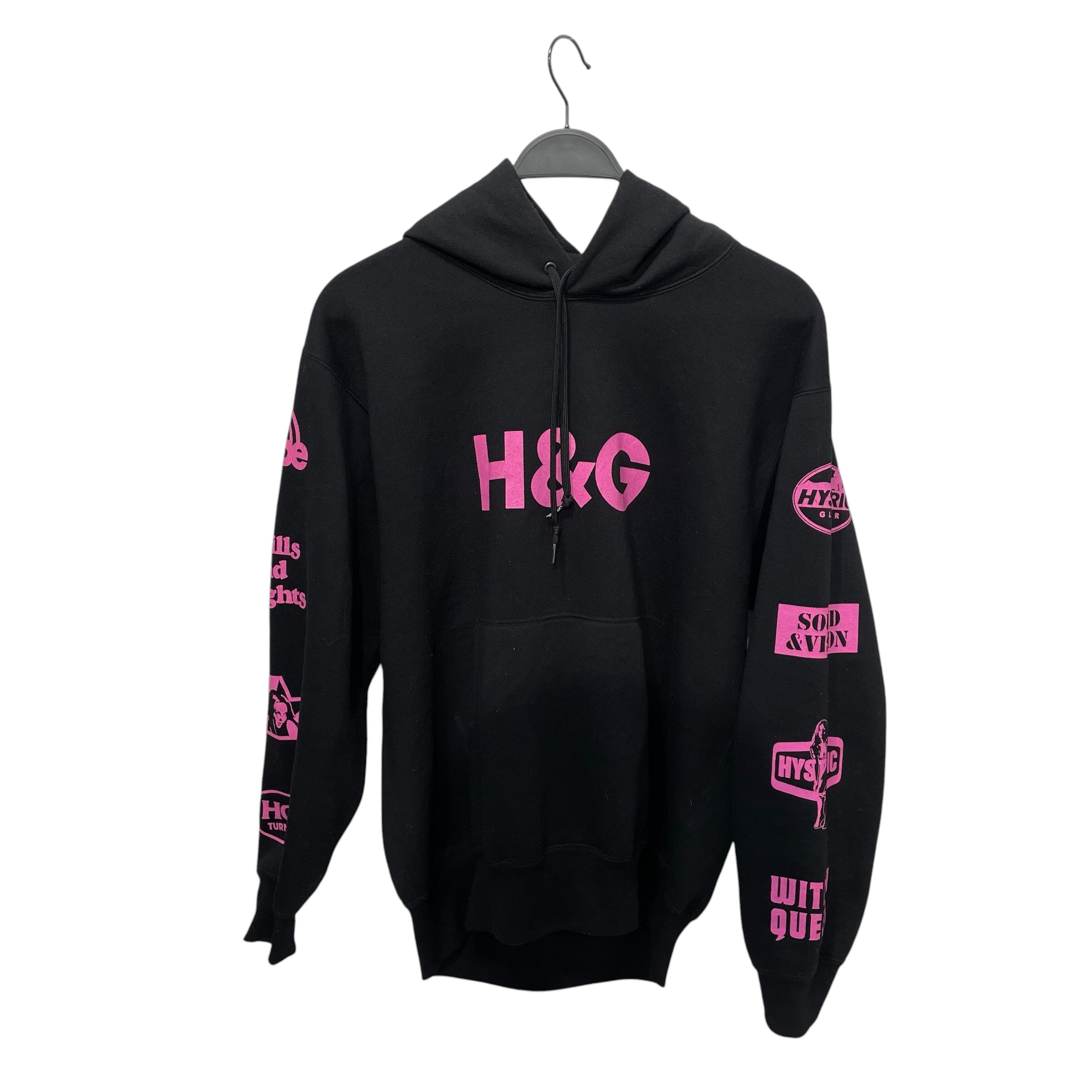 HYSTERIC GLAMOUR/Hoodie/L/Graphic/Cotton/BLK/H&G Logo view 1