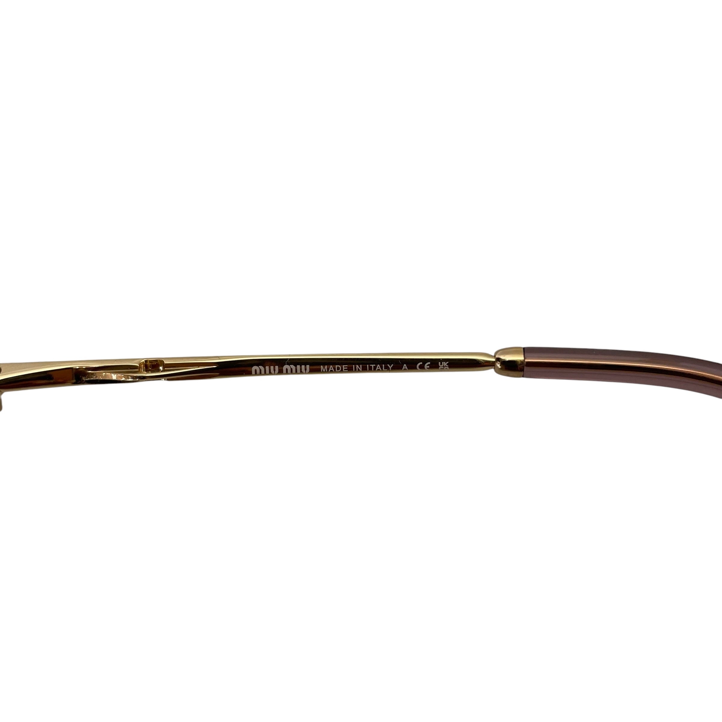 MIU MIU/Sunglasses/Titanium/GLD/L's/MU S2YS PINK LENSE view 8