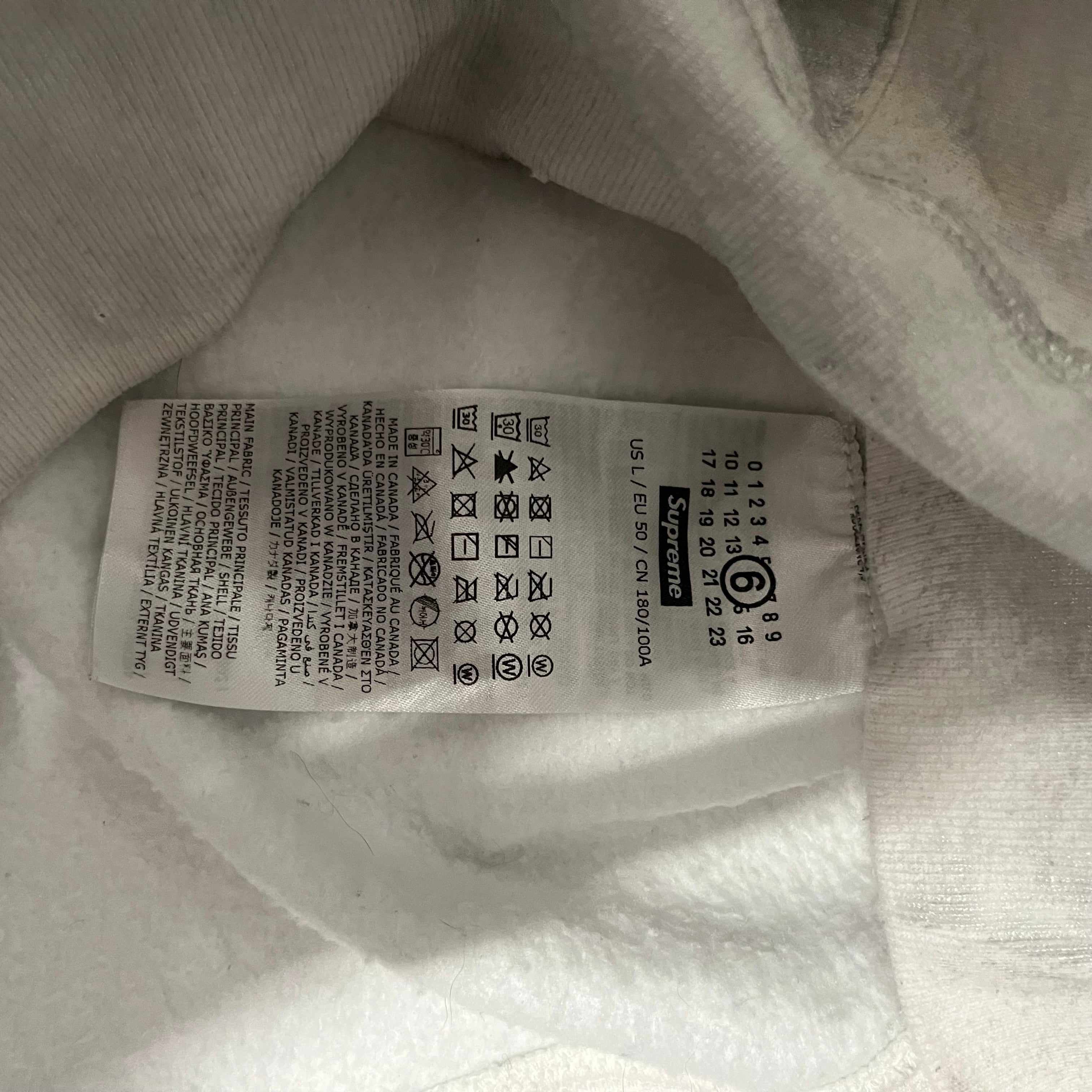 Supreme/MM6/Hoodie/L/Cotton/WHT/ view 6