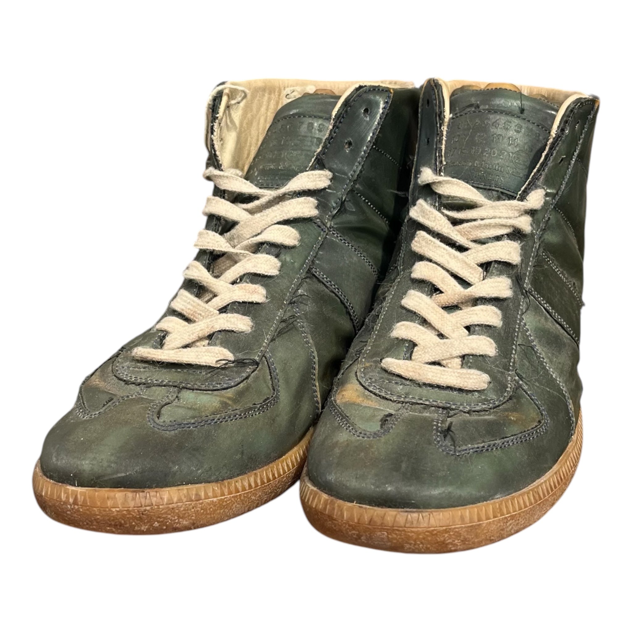 Maison Margiela/Hi-Sneakers/EU 42/GRN/REPLICA 22 SHINY RUBBER SOLE view 4