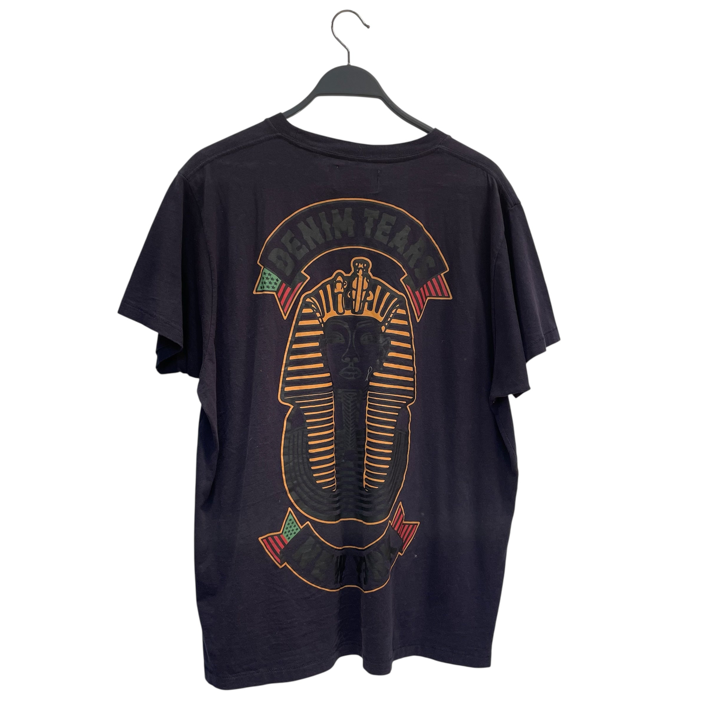 DENIM TEARS/T-Shirt/XL/Cotton/NVY/Graphic/BLACK PHAROH view 2