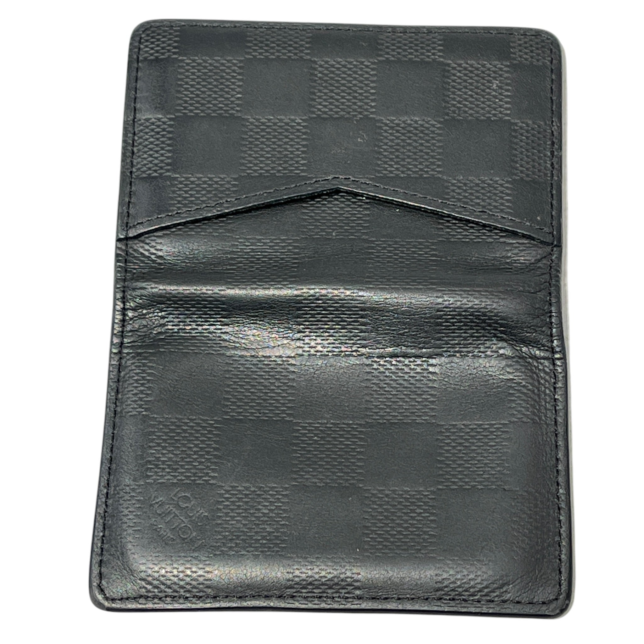 LOUIS VUITTON/Bifold Wallet/Leather/BLK/M's/DAMIER GRAPHITE POCKET ORGANIZ view 9