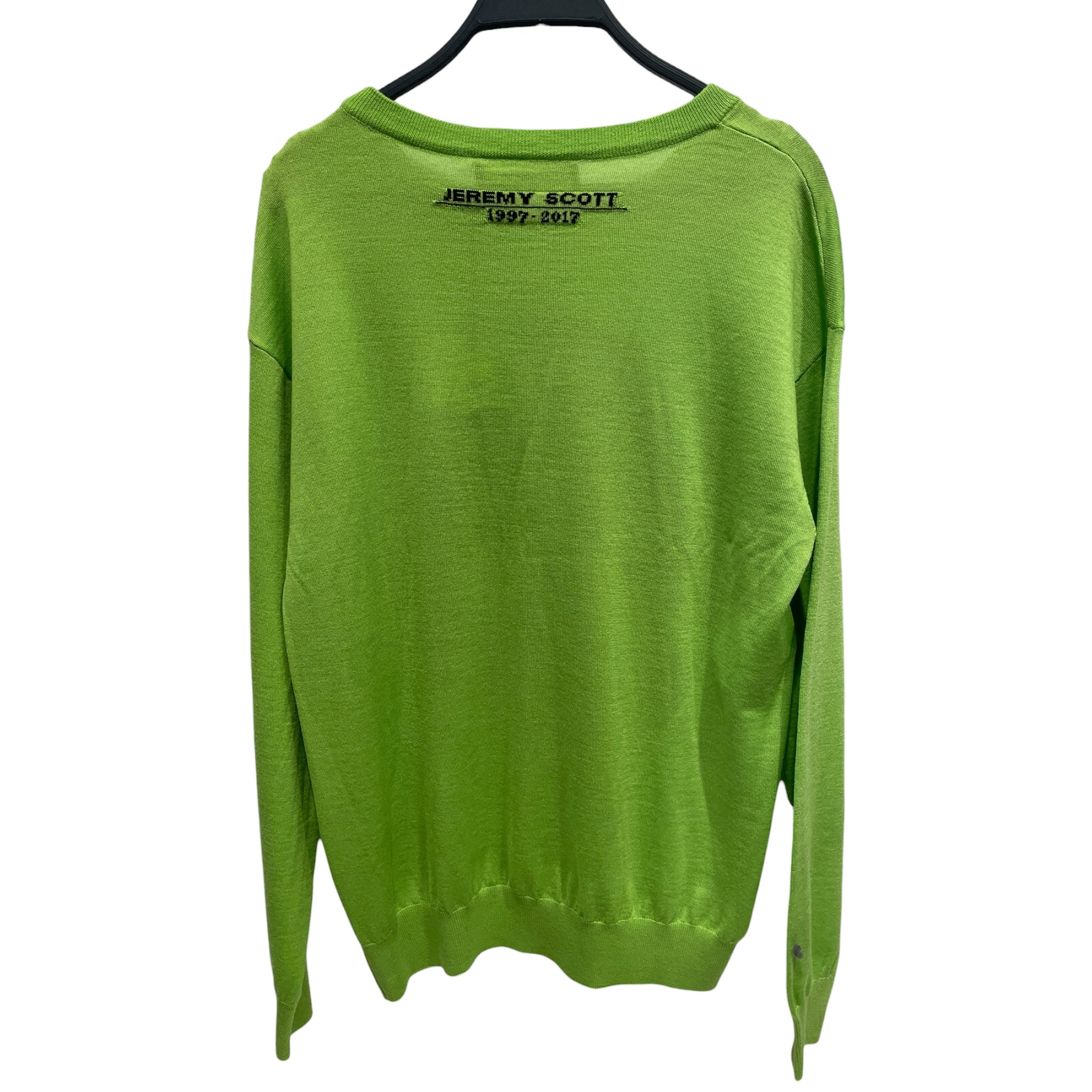 JEREMY SCOTT/Sweater/M/Cotton/GRN/skeleton green sweater view 2