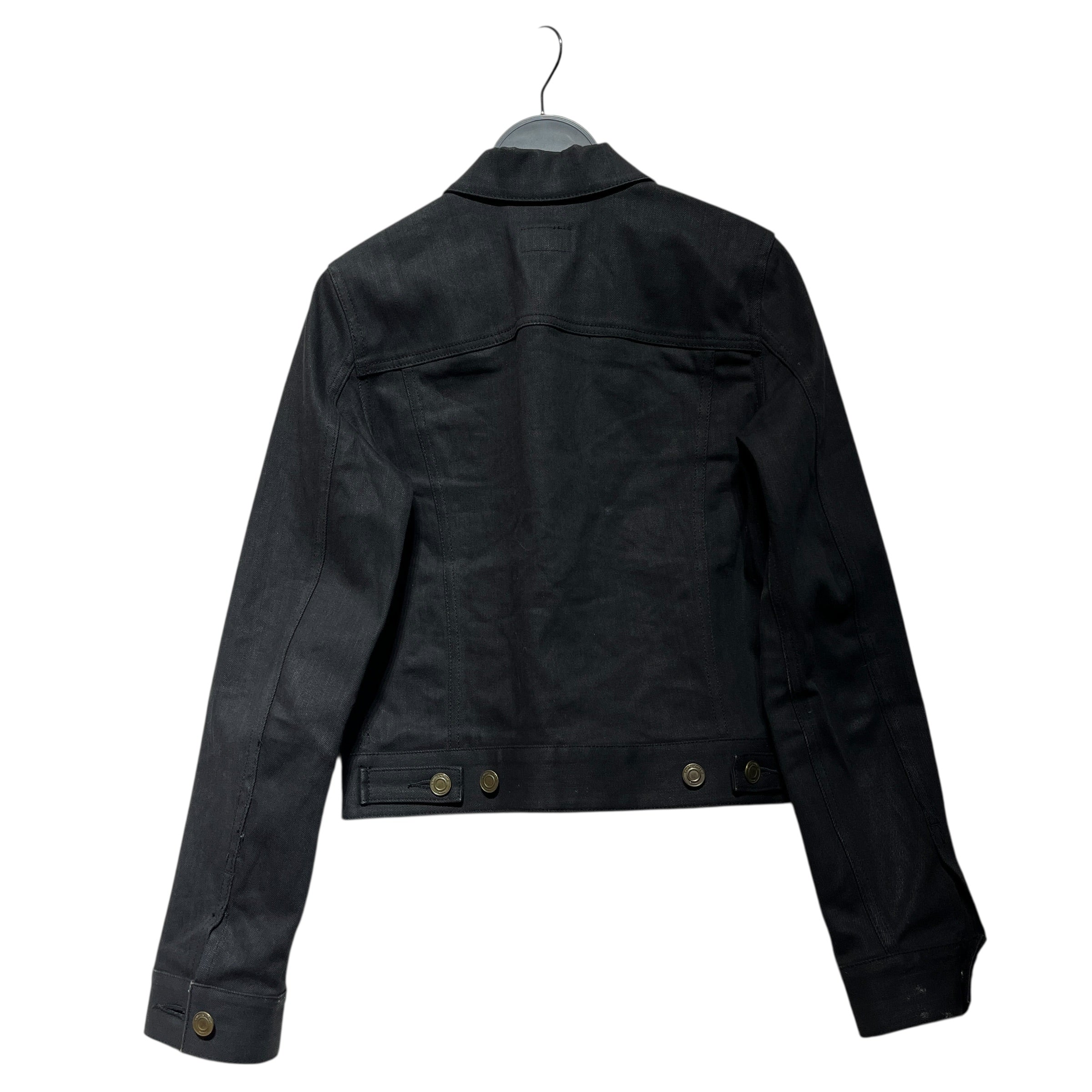 SAINT LAURENT/Denim Jkt/S/Cotton/BLK/ view 3