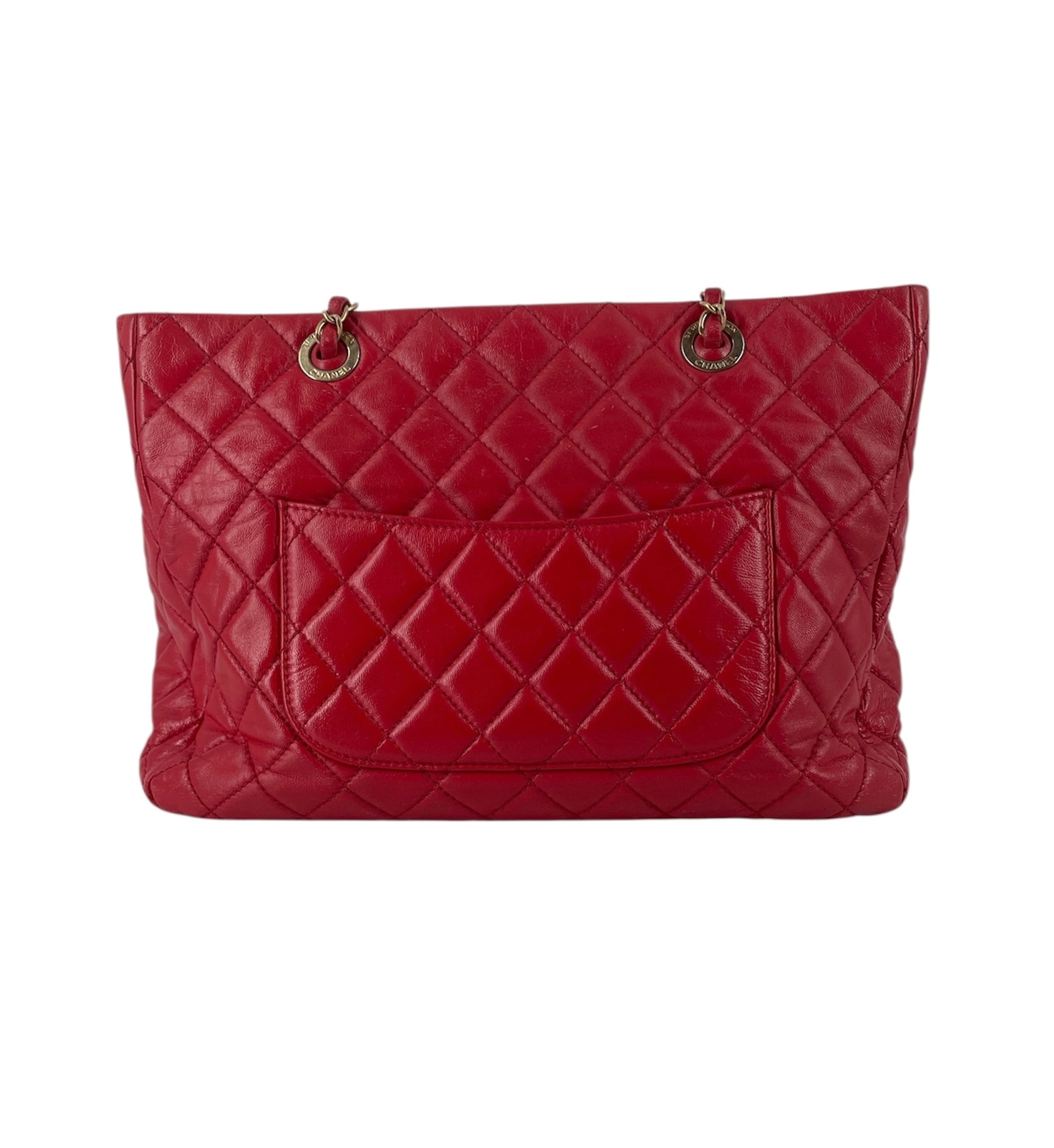 CHANEL/Hand Bag/Leather/RED/18857547 view 2