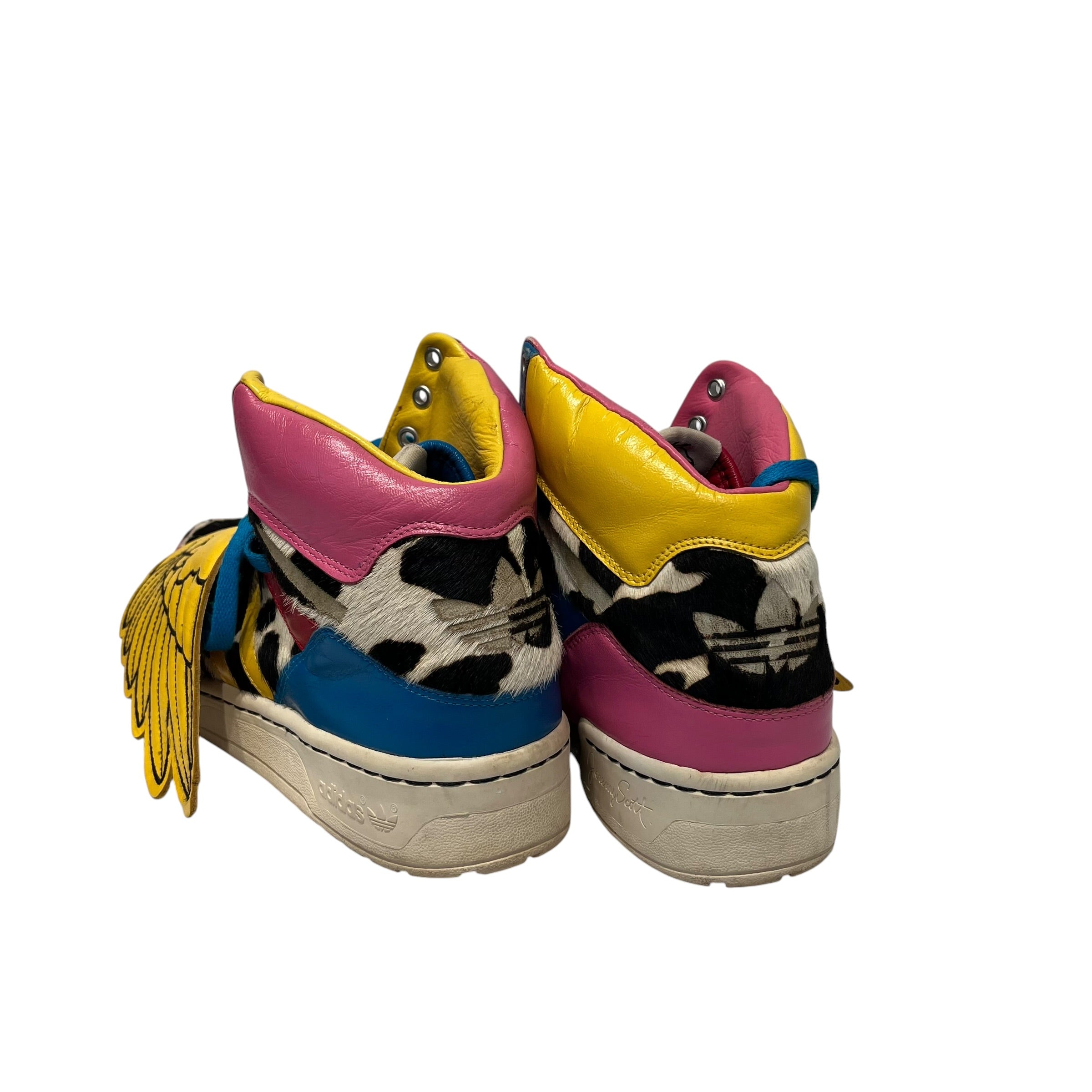 adidas/JS ADIWINGS/Hi-Sneakers/US 9/Animal Pattern/Leather/PNK/V20692 view 2