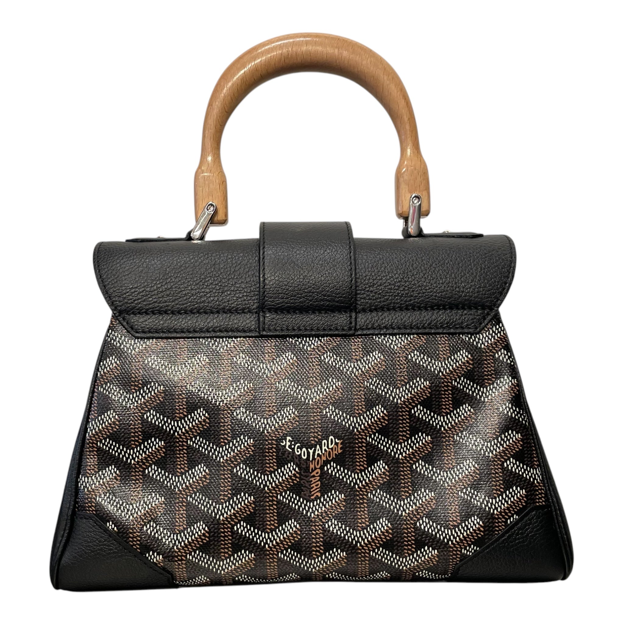 GOYARD/Hand Bag/Monogram/Leather/BLK/SAIGON SOUPLE view 2