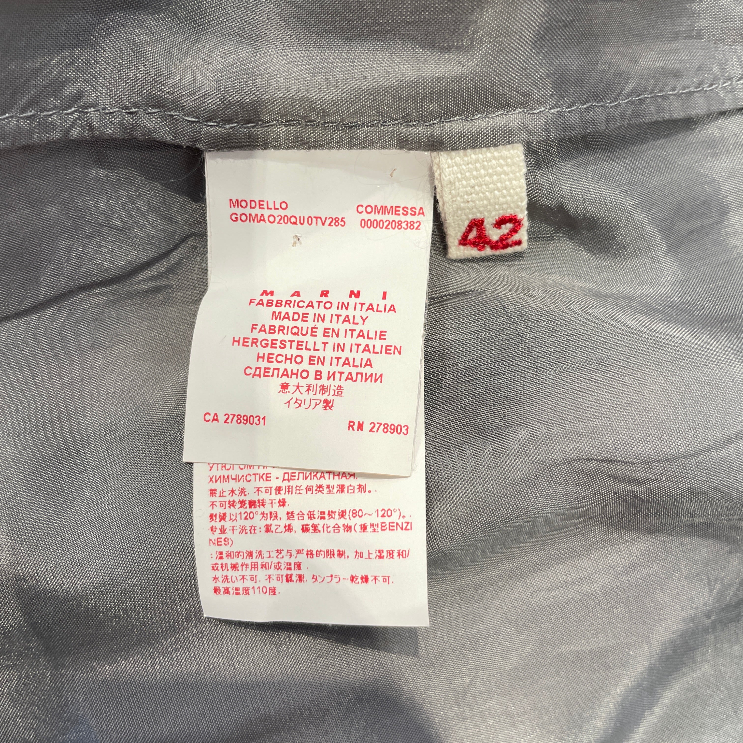 MARNI/Skirt/42/Silk/GRY/COMMESSA PLEATED SKIRT view 4