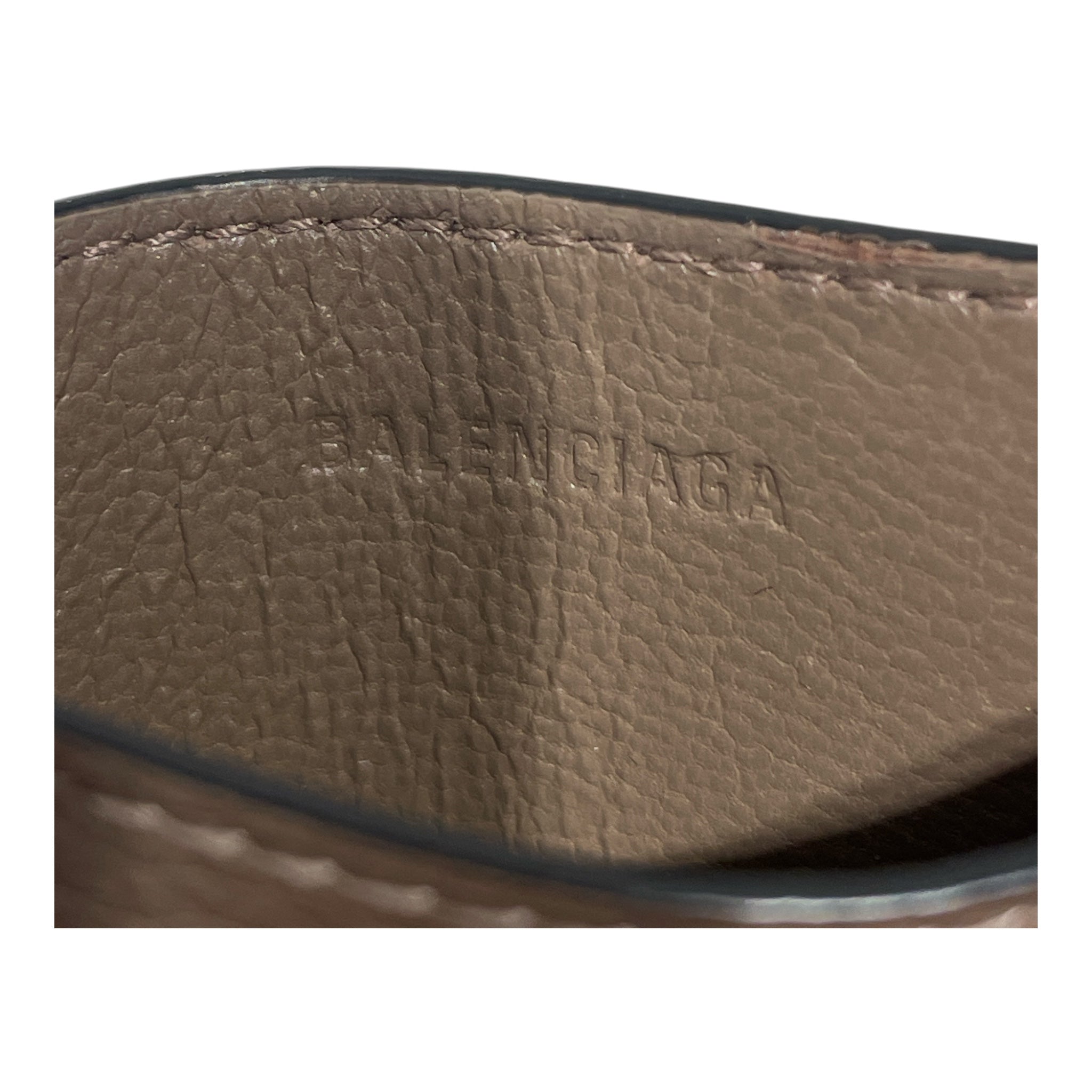 BALENCIAGA/Wallet/Leather/BRW/M's/LEATHER CARD HOLDER/ view 3