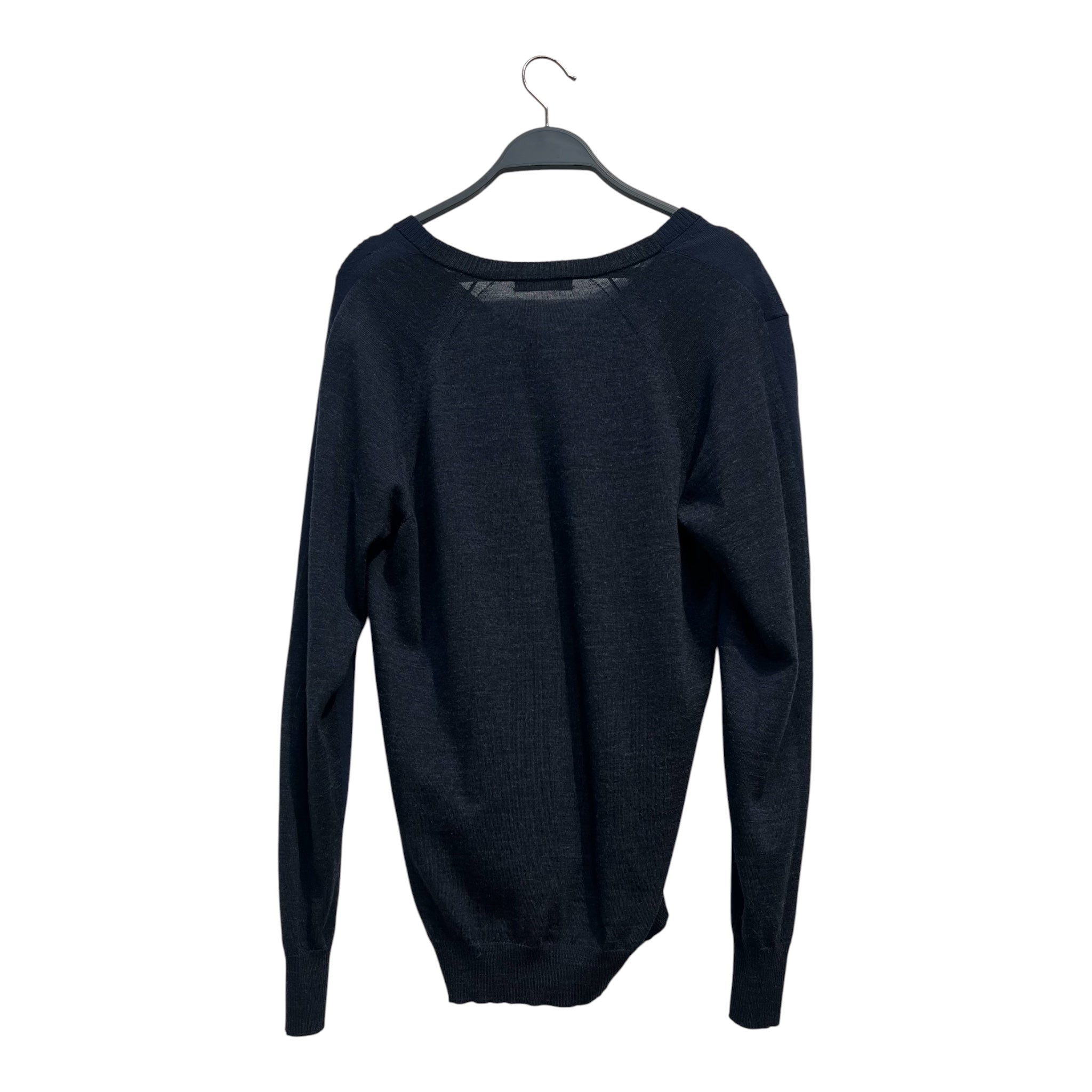 UNDERCOVERISM/Sweater/2/Wool/NVY/apple logo 2 shades view 2