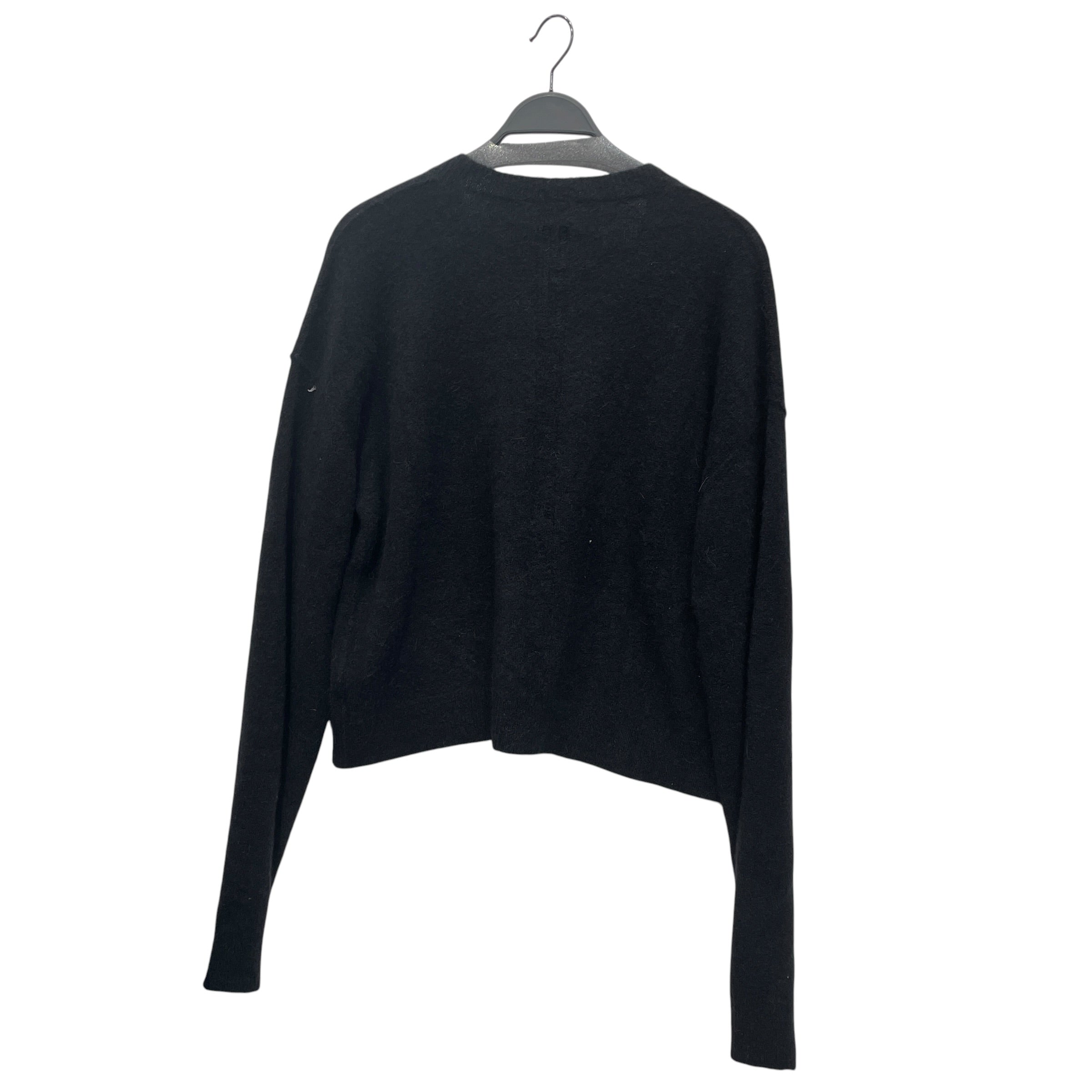 Rick Owens/Sweater/L/Wool/BLK/V NECK MOLTED WOOL view 2