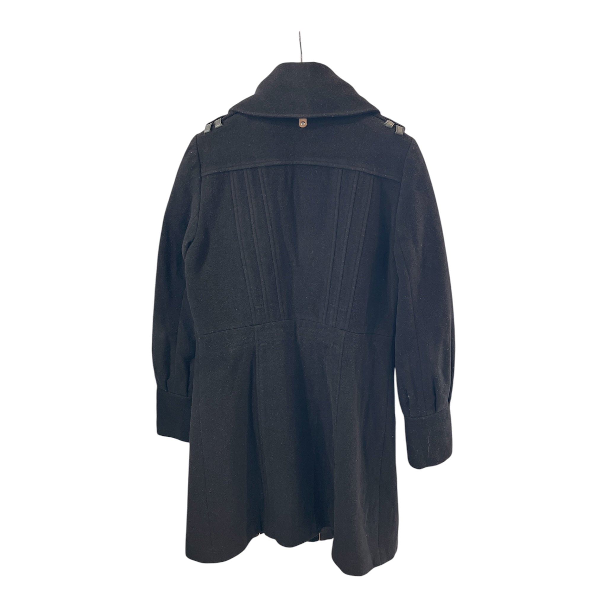 MACKAGE/Trench Coat/M/Cotton/BLK/LEATHER POCKET view 2