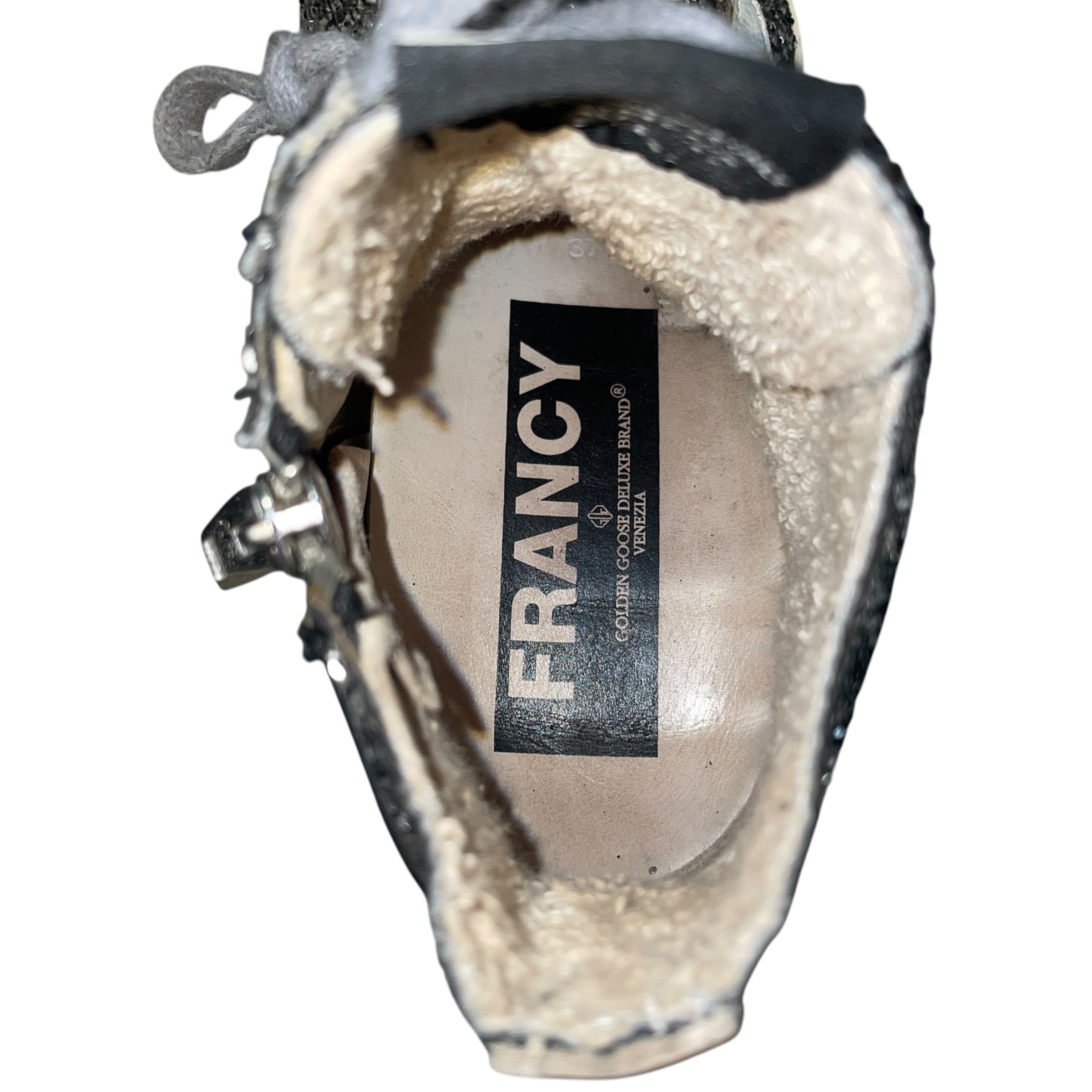 GOLDEN GOOSE/Hi-Sneakers/EU 37/Iridescent/Leather/SLV/Glitter High-Top Francy view 3