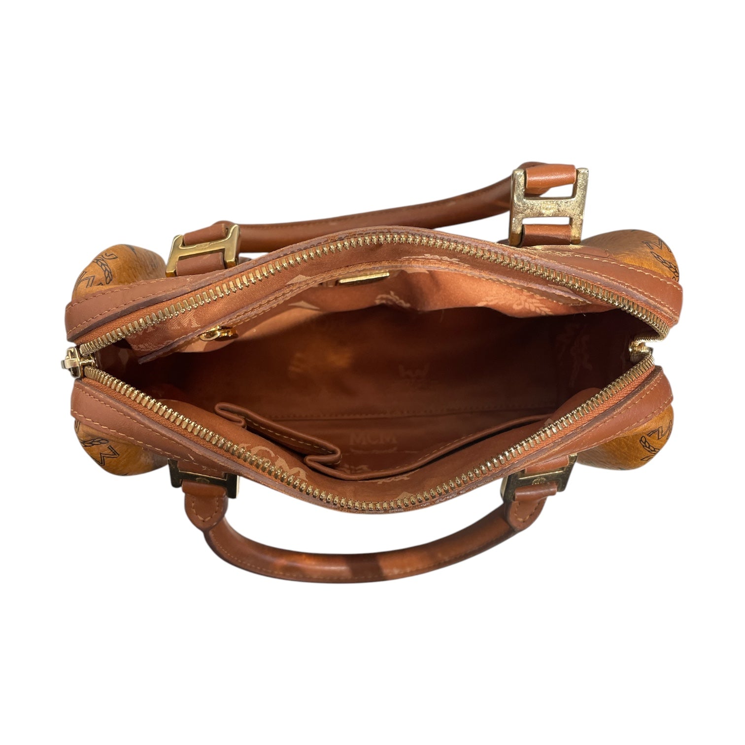 MCM/Hand Bag/Monogram/Leather/BEG/VISETOS BOSTON BAG view 4