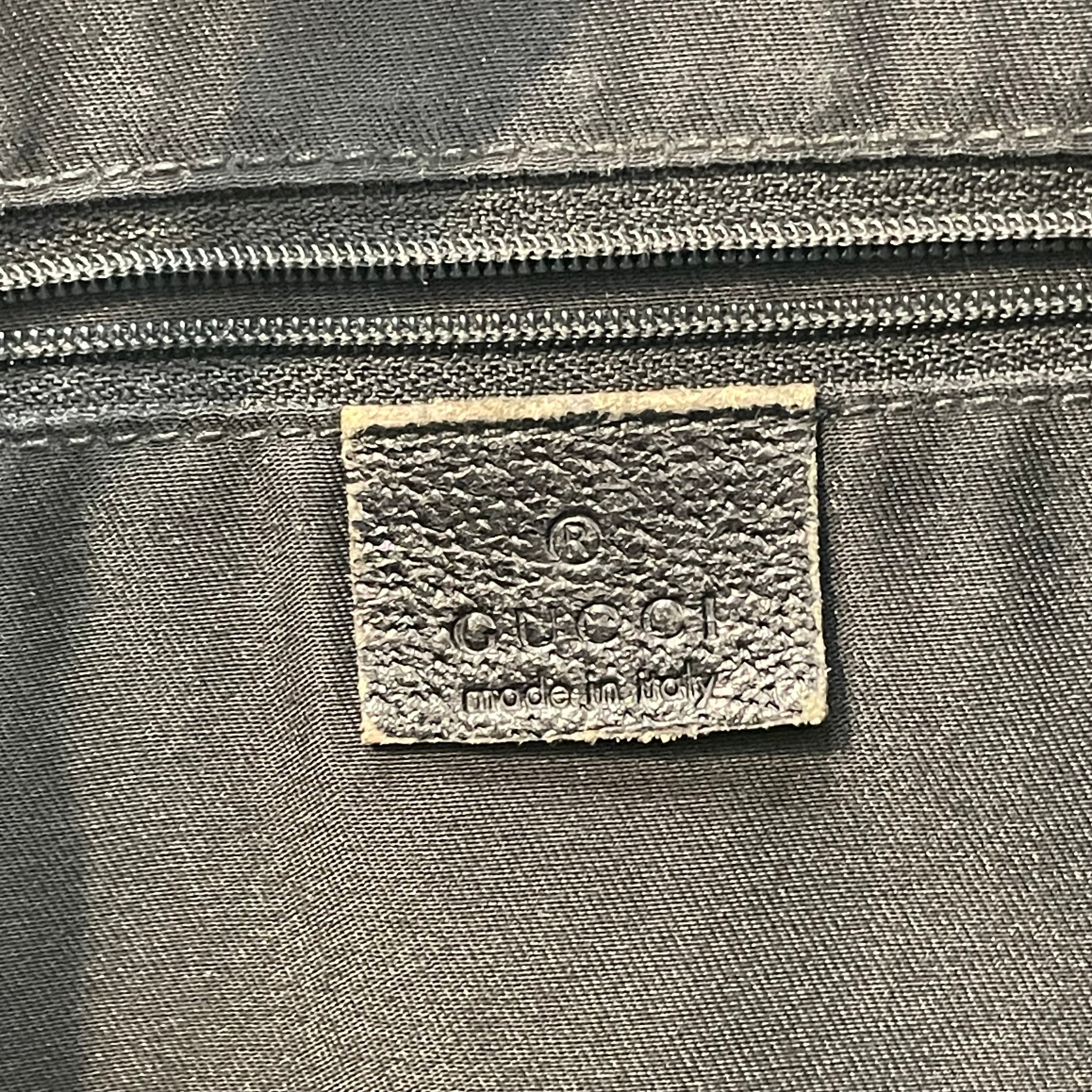 GUCCI/Cross Body Bag/Monogram/Cotton/BLK/abbey GG vintage view 5