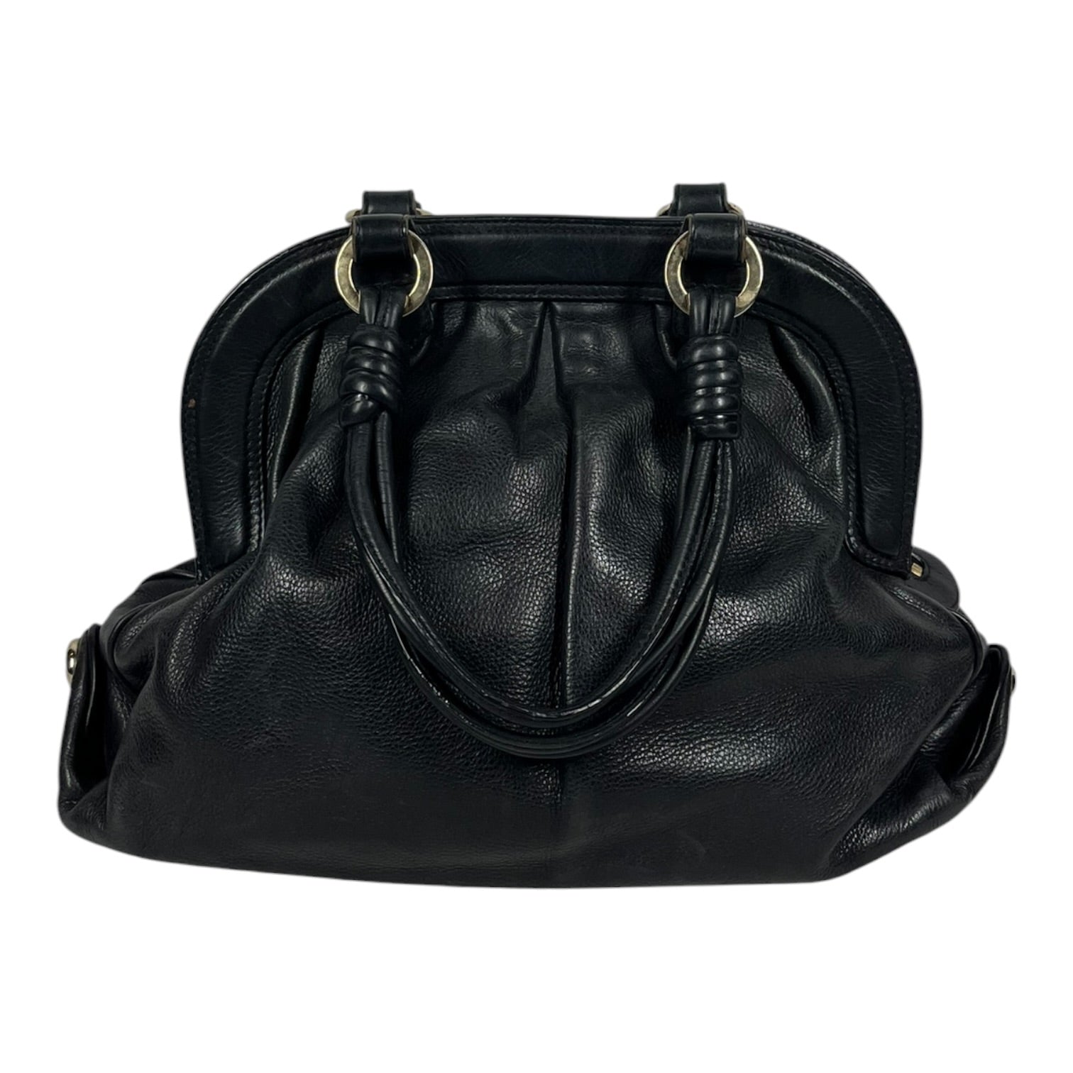 BALLY/Hand Bag/Leather/BLK/rope handal view 1