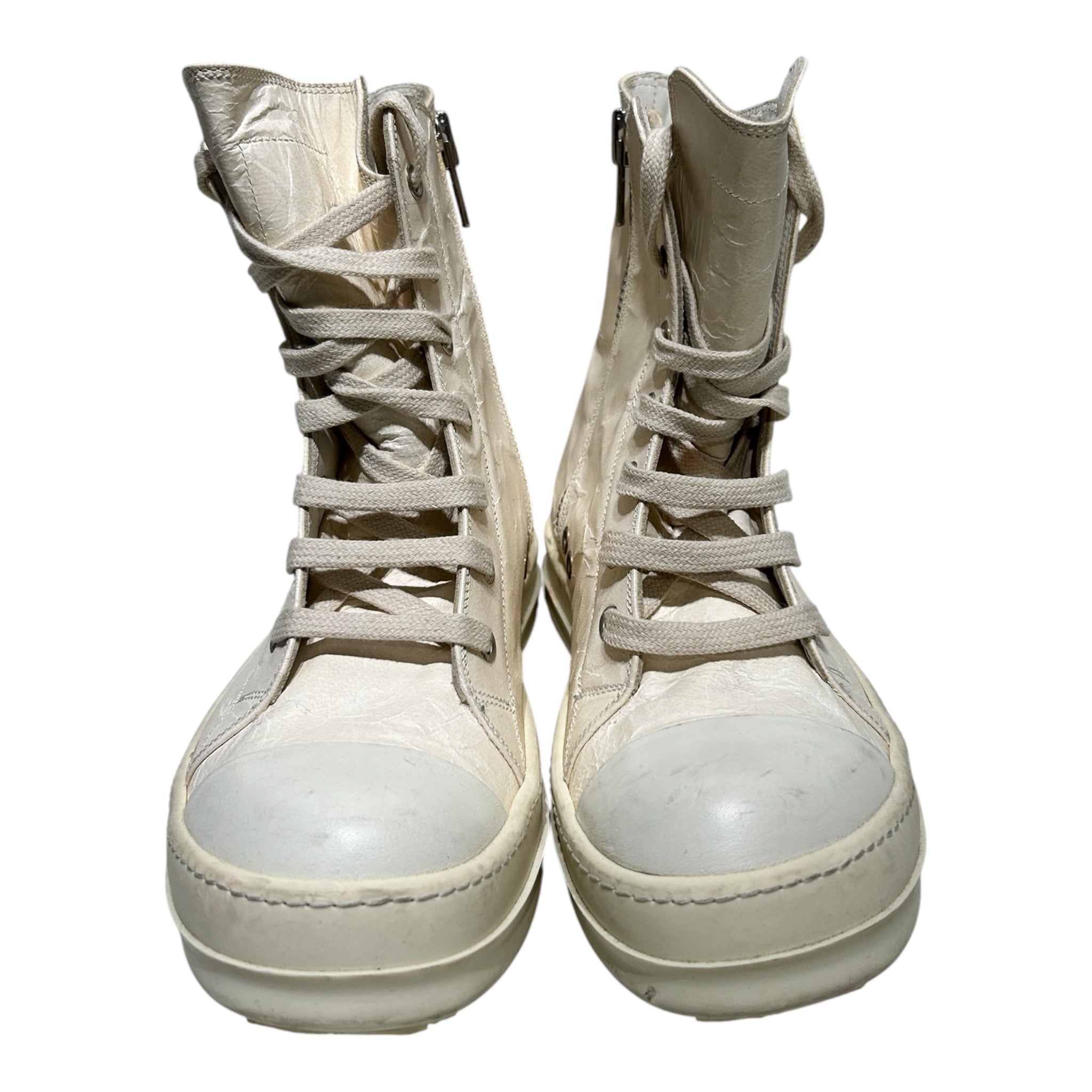 Rick Owens/Hi-Sneakers/EU 38/WHT/MAINLINE DEERSKIN RAMONES view 4