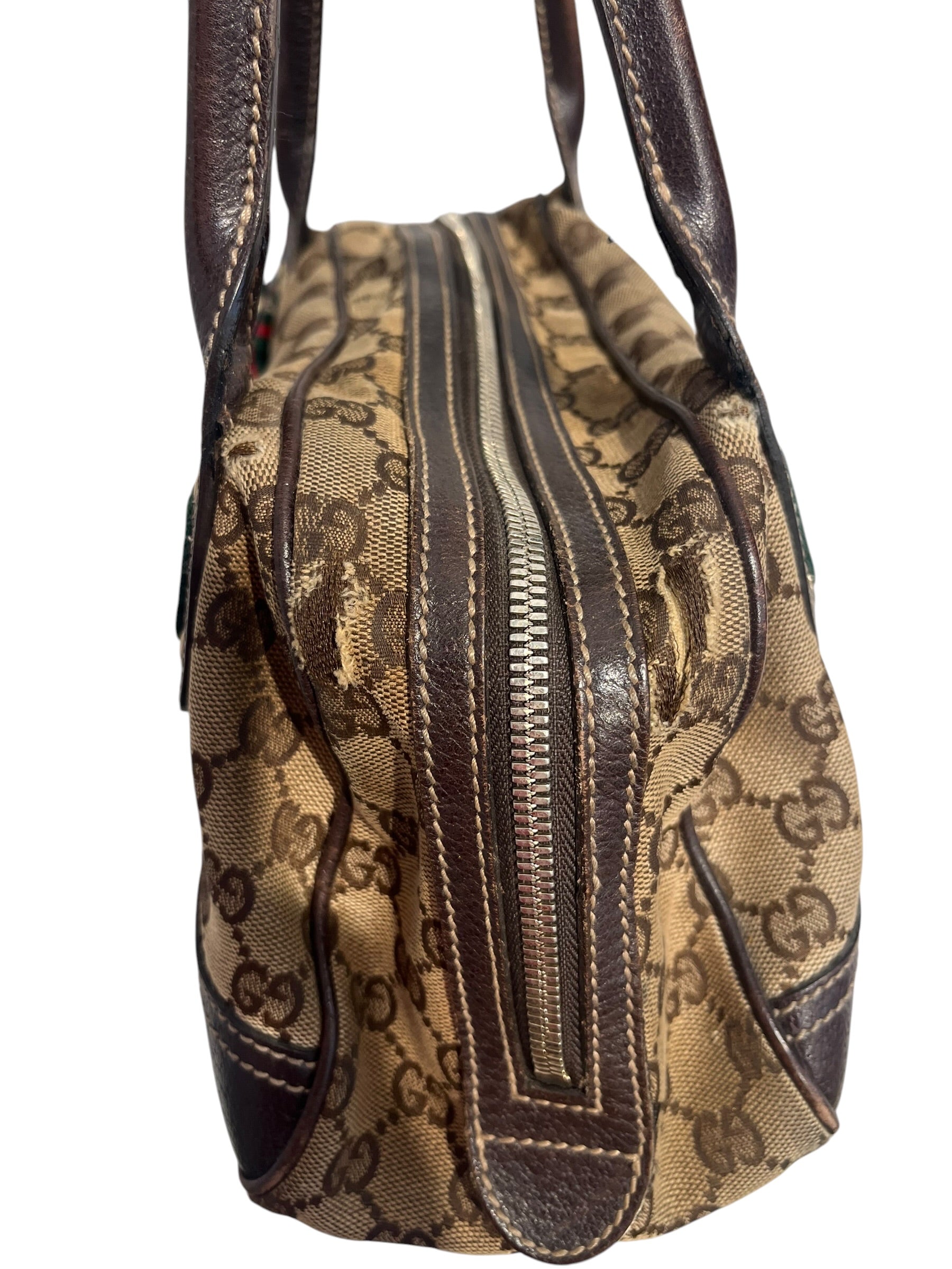 GUCCI/Hand Bag/Monogram/Cotton/BRW/gucci bow shoulder bag view 6