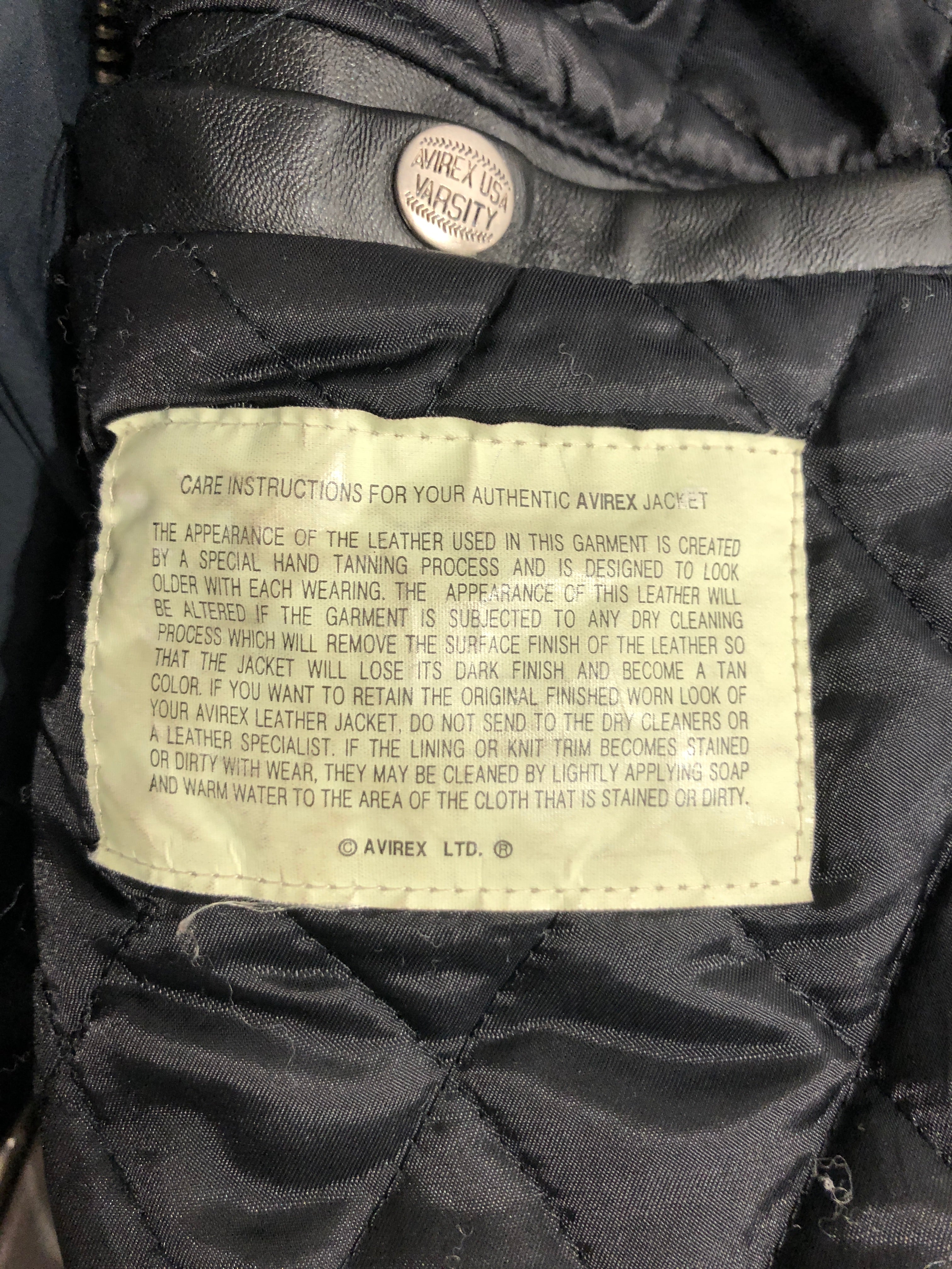 AVIREX/Leather Jkt/XXL/Leather/BLK/Black Aces multi patch Bomber view 9