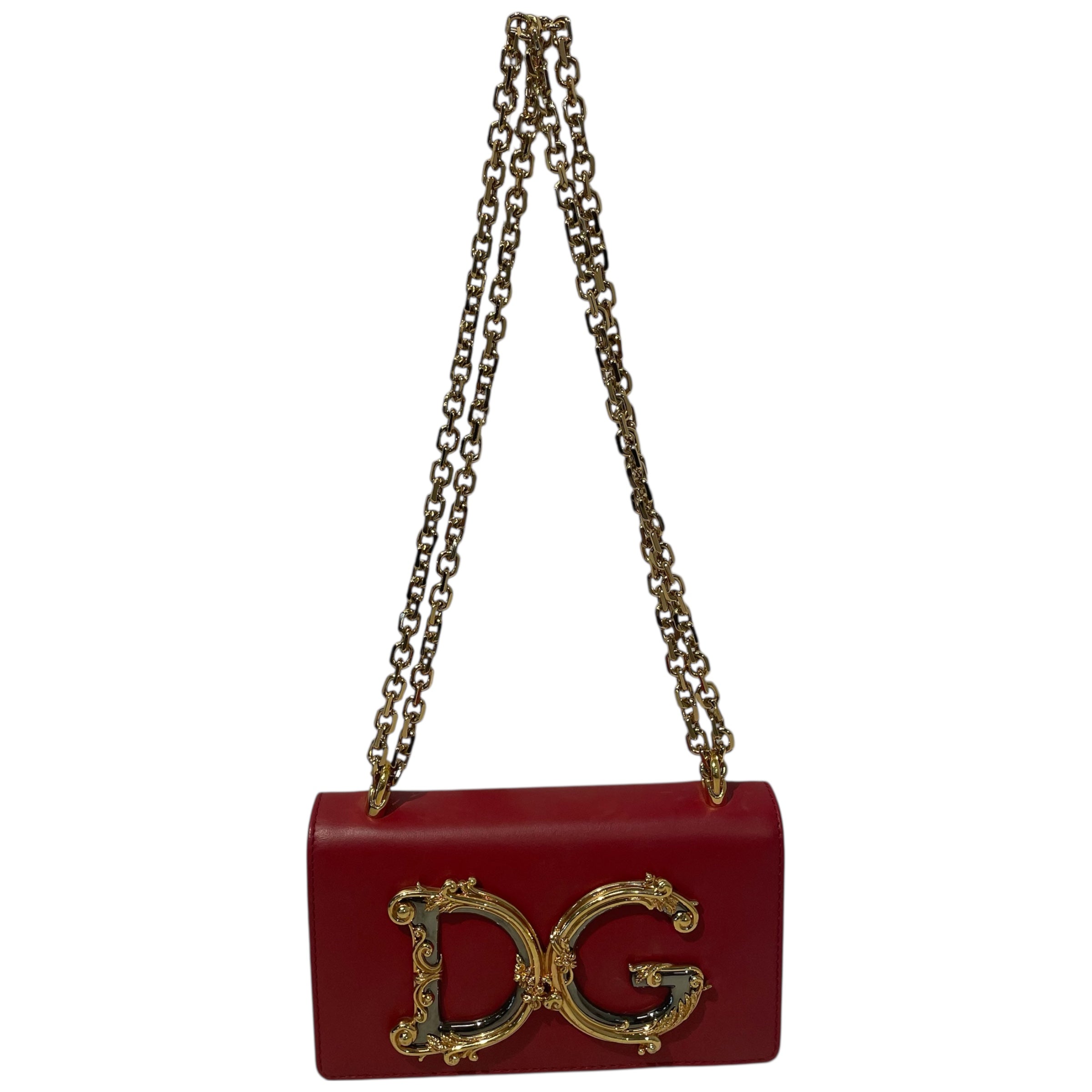 DOLCE&GABBANA/Cross Body Bag/Leather/RED/ view 1