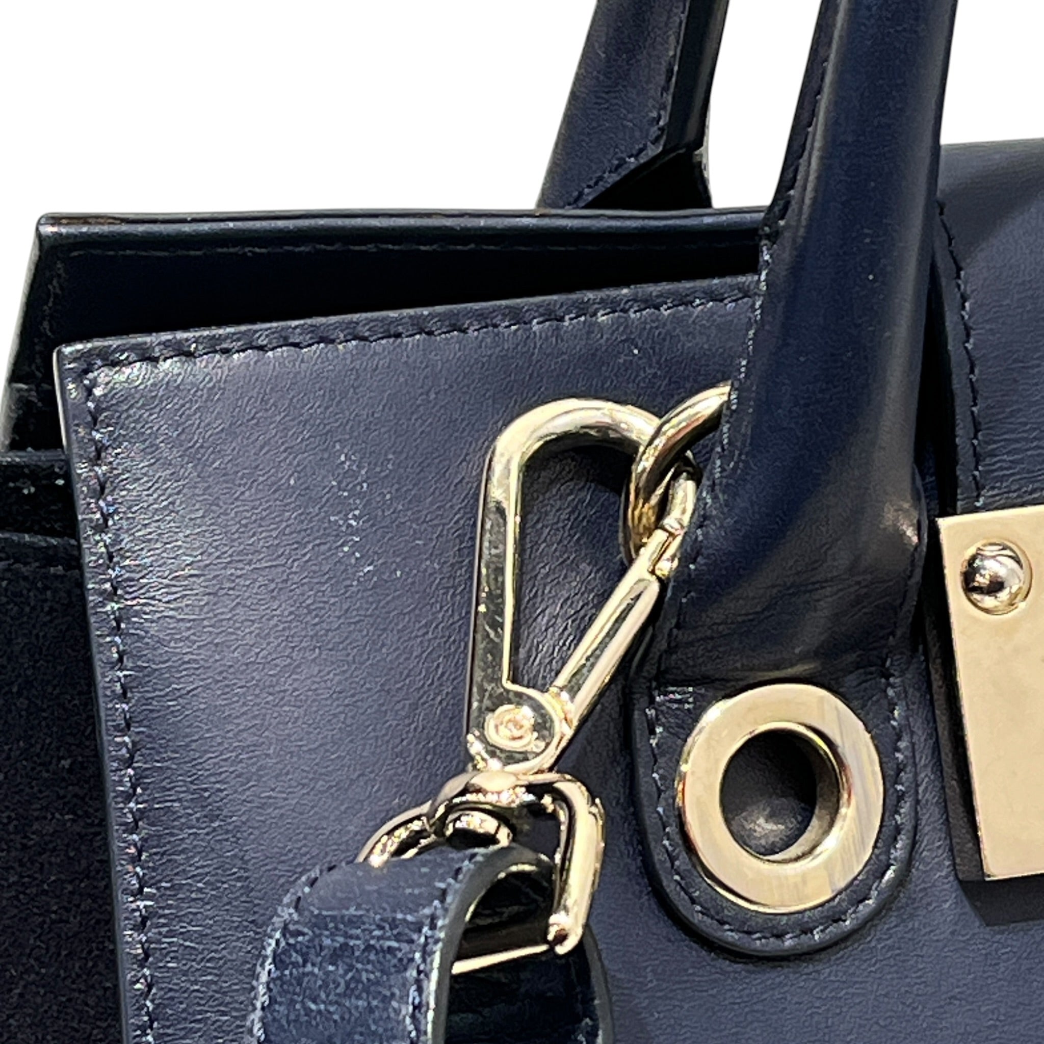 JIMMY CHOO/Cross Body Bag/Leather/BLU/MINI RILEY view 10