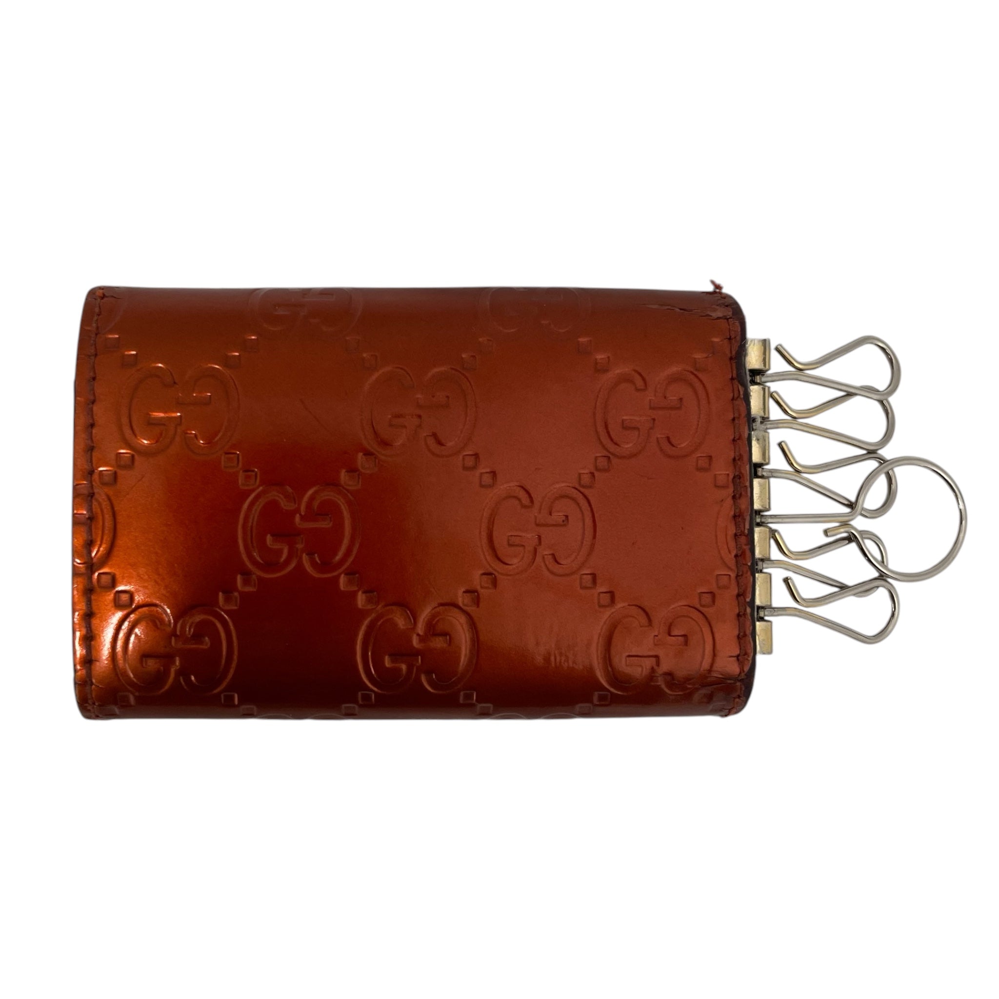 GUCCI/Monogram/Cowhide/ORN/KEY CHAIN WALLLET HEART view 2