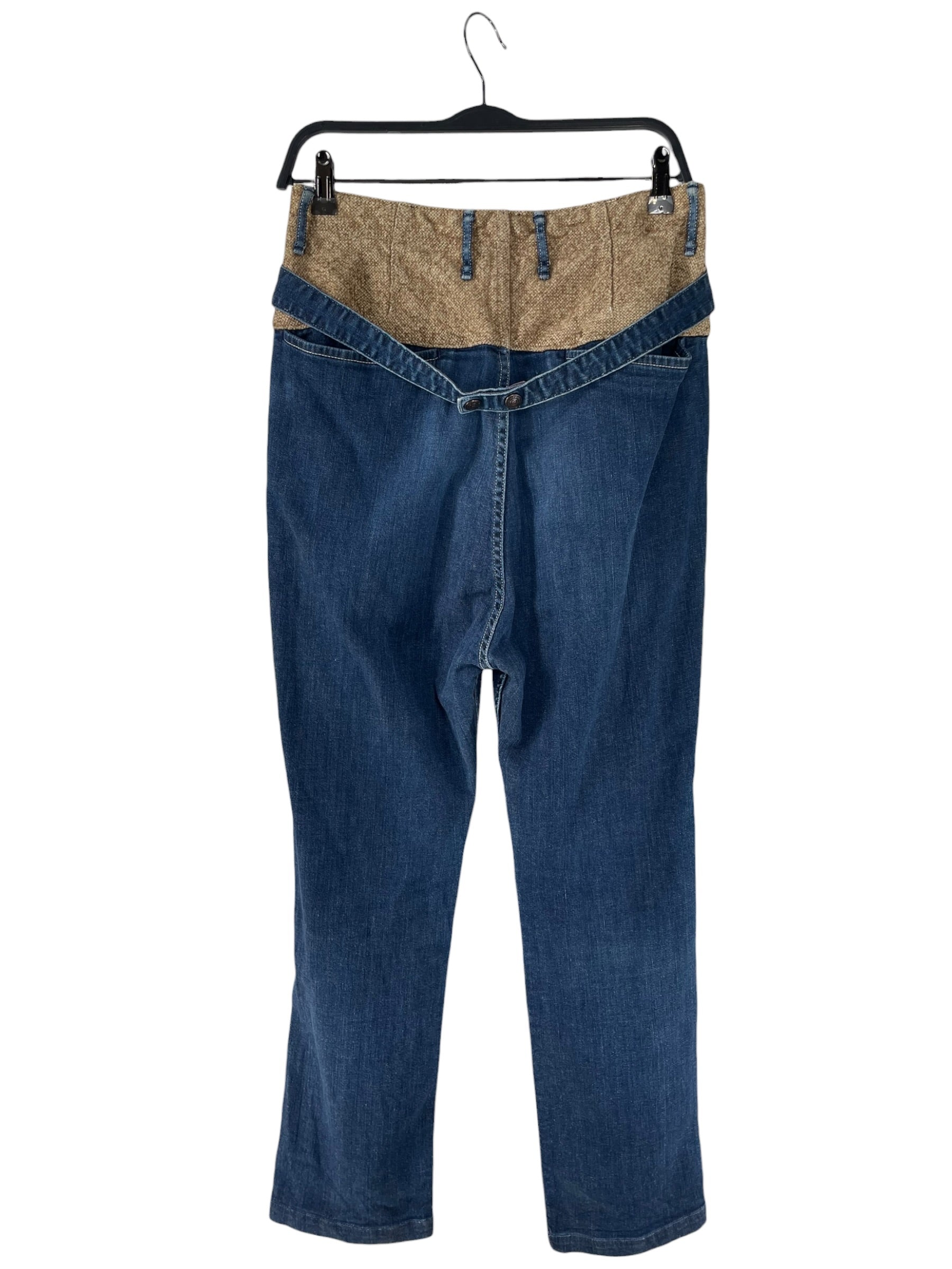 KAPITAL/Pants/1/Cotton/BLU/10 BUTTON CLOSURE view 2