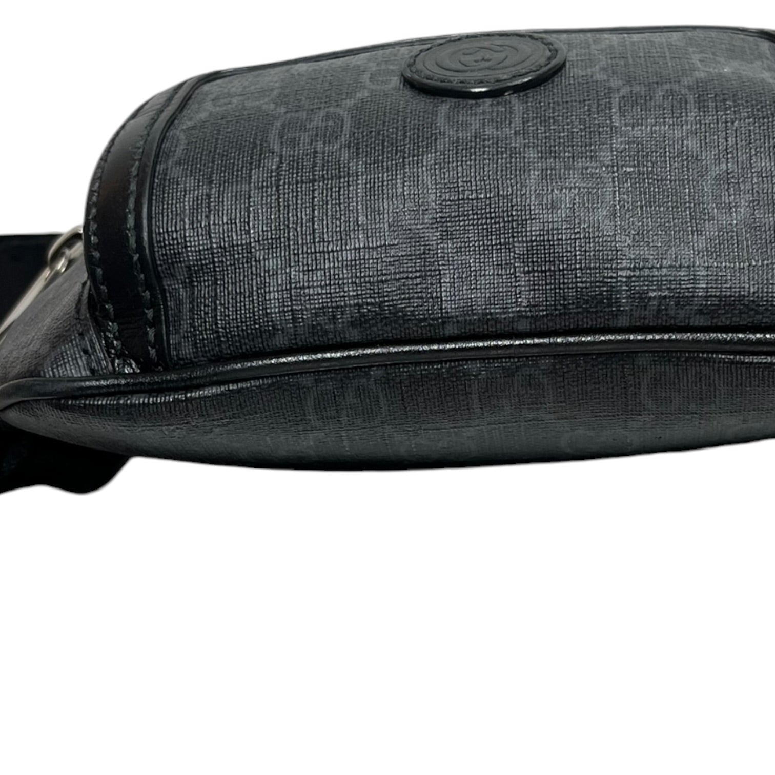GUCCI/Fanny Pack/Monogram/Leather/BLK/Waist Bag view 4