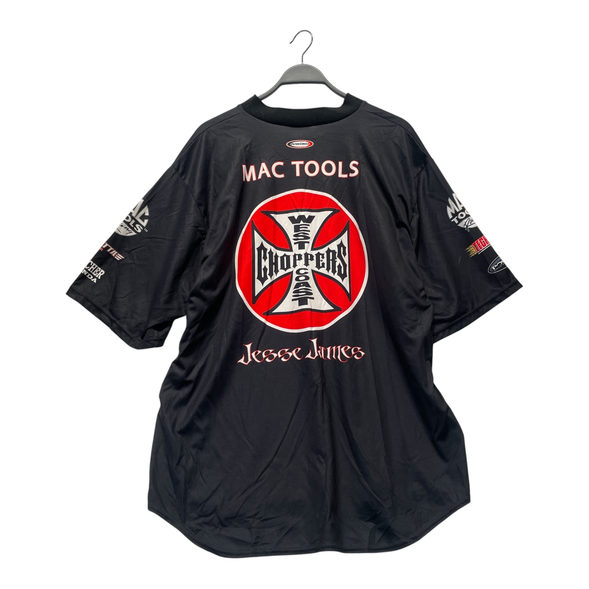 WEST COAST CHOPPERS/T-Shirt/XL/Polyester/BLK/RACING JERSEY SHIRT/JESSIE JAMES view 2