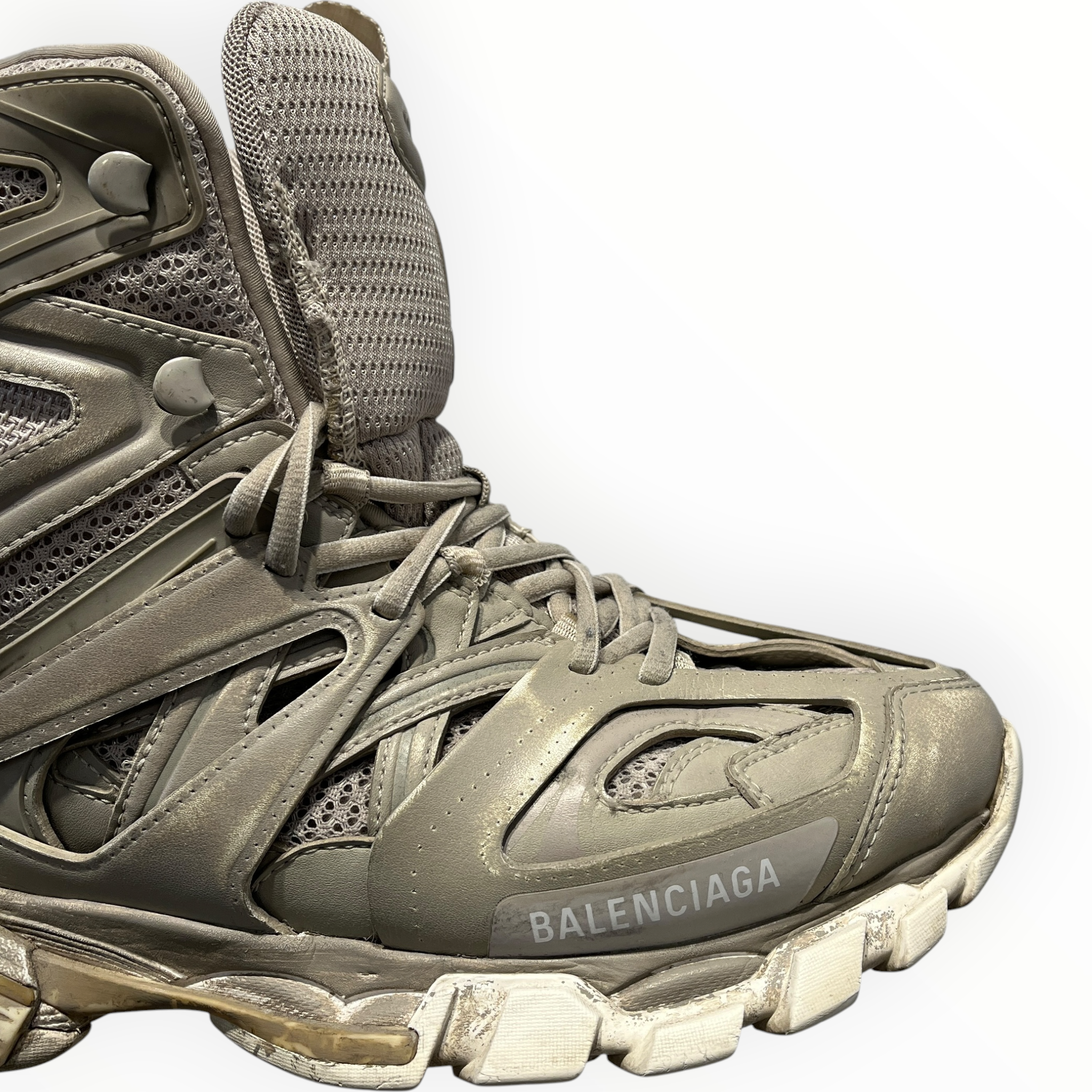BALENCIAGA/Low-Sneakers/US 8/BEG/track hike high-top view 4