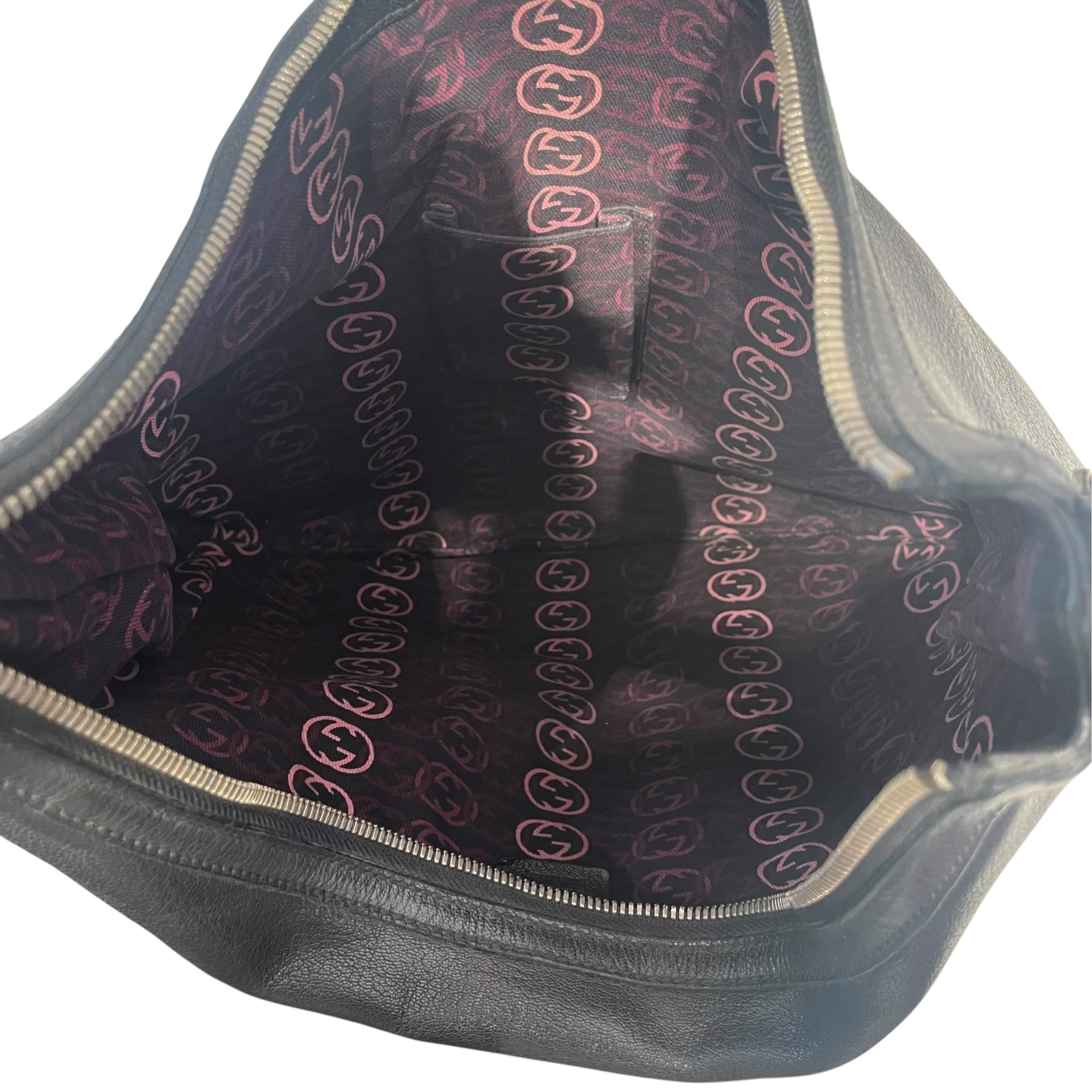 GUCCI/Hand Bag/Leather/BLK/Princey Hobo view 3