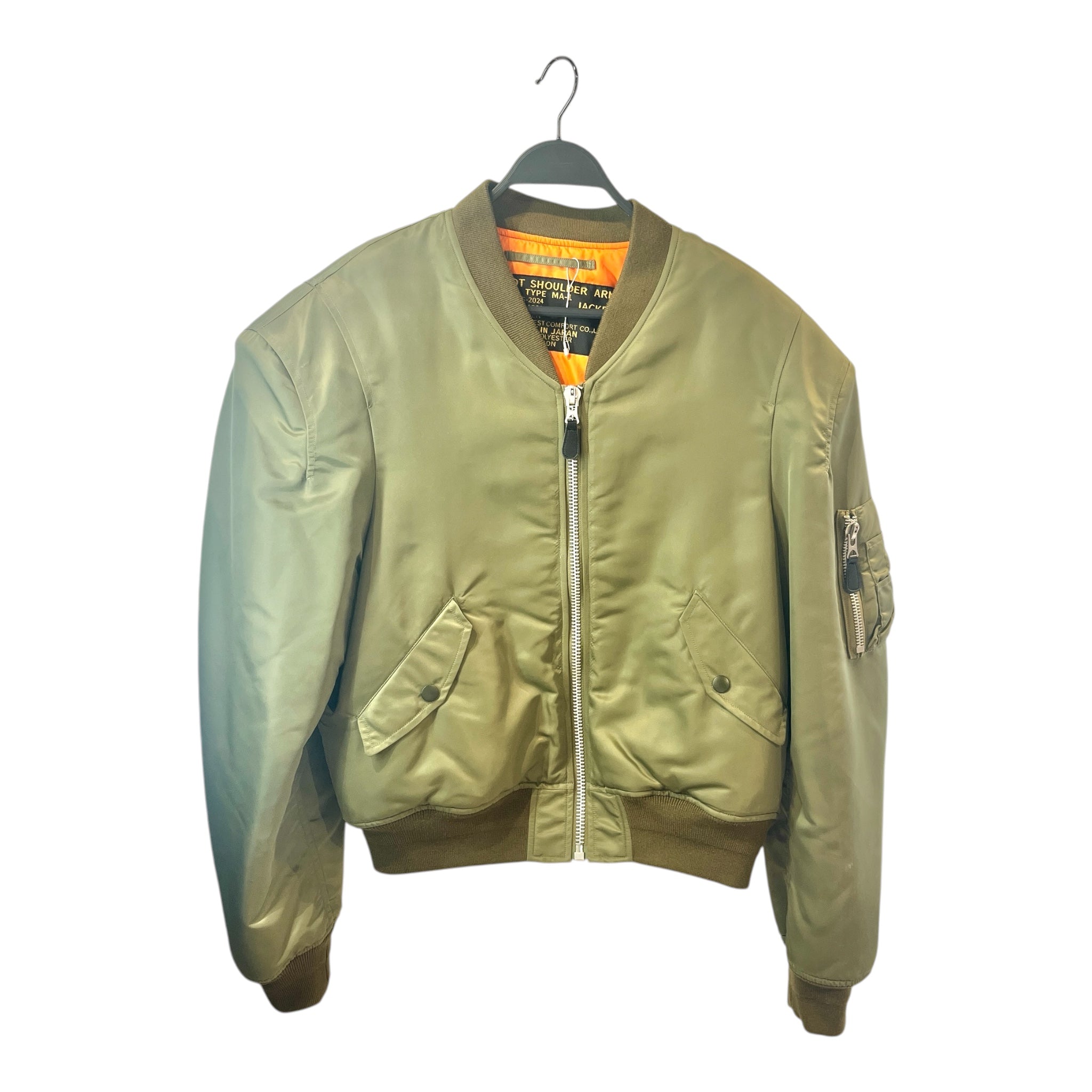 ALPHA INDUSTRIES/Flight Jkt/M/Nylon/BLK/No Collar/ROBOT GRAPHIC BOMBER view 1
