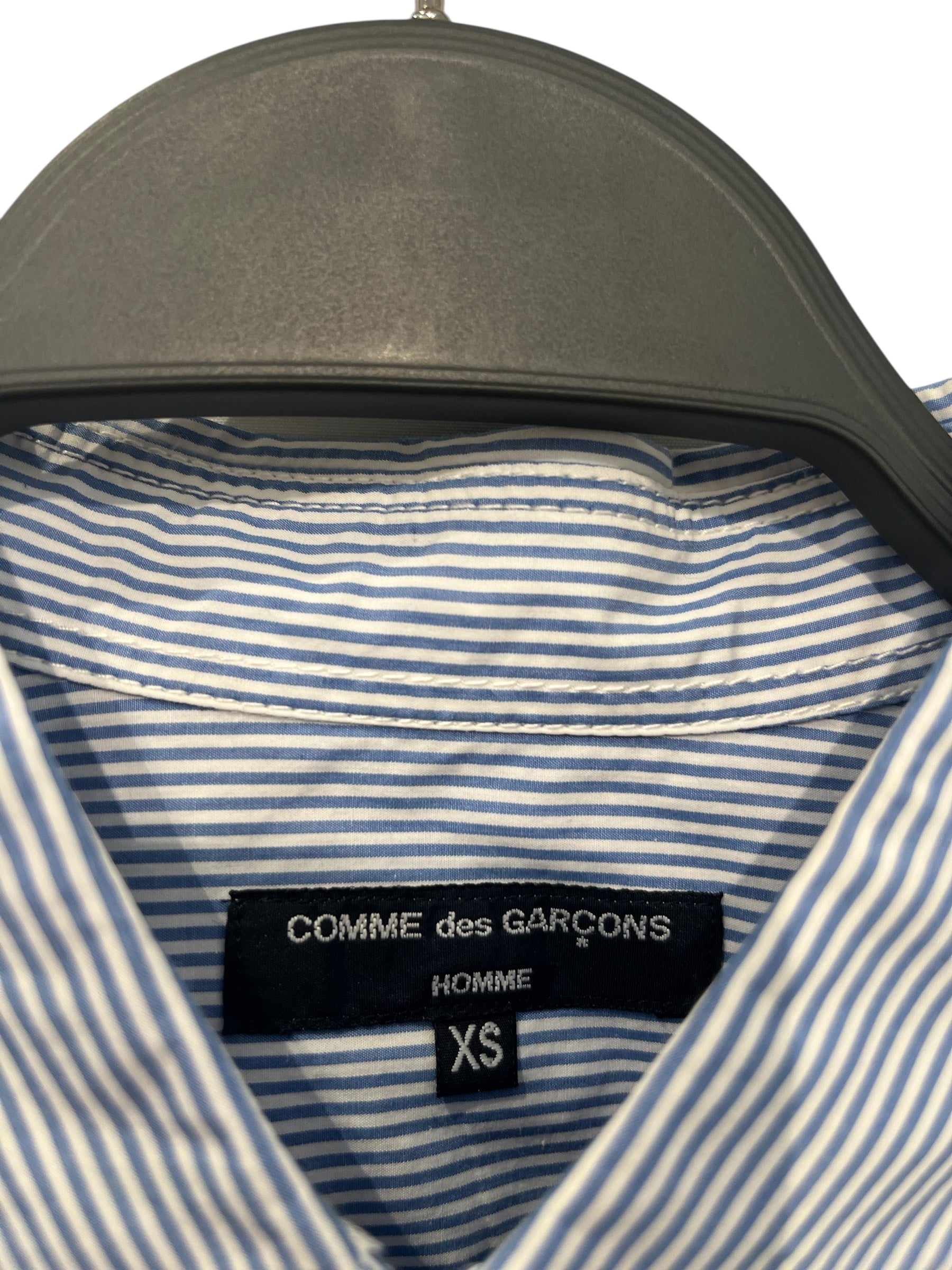 COMME des GARCONS HOMME/Shirt/XS/Blue/Cotton/Stripe/ view 3