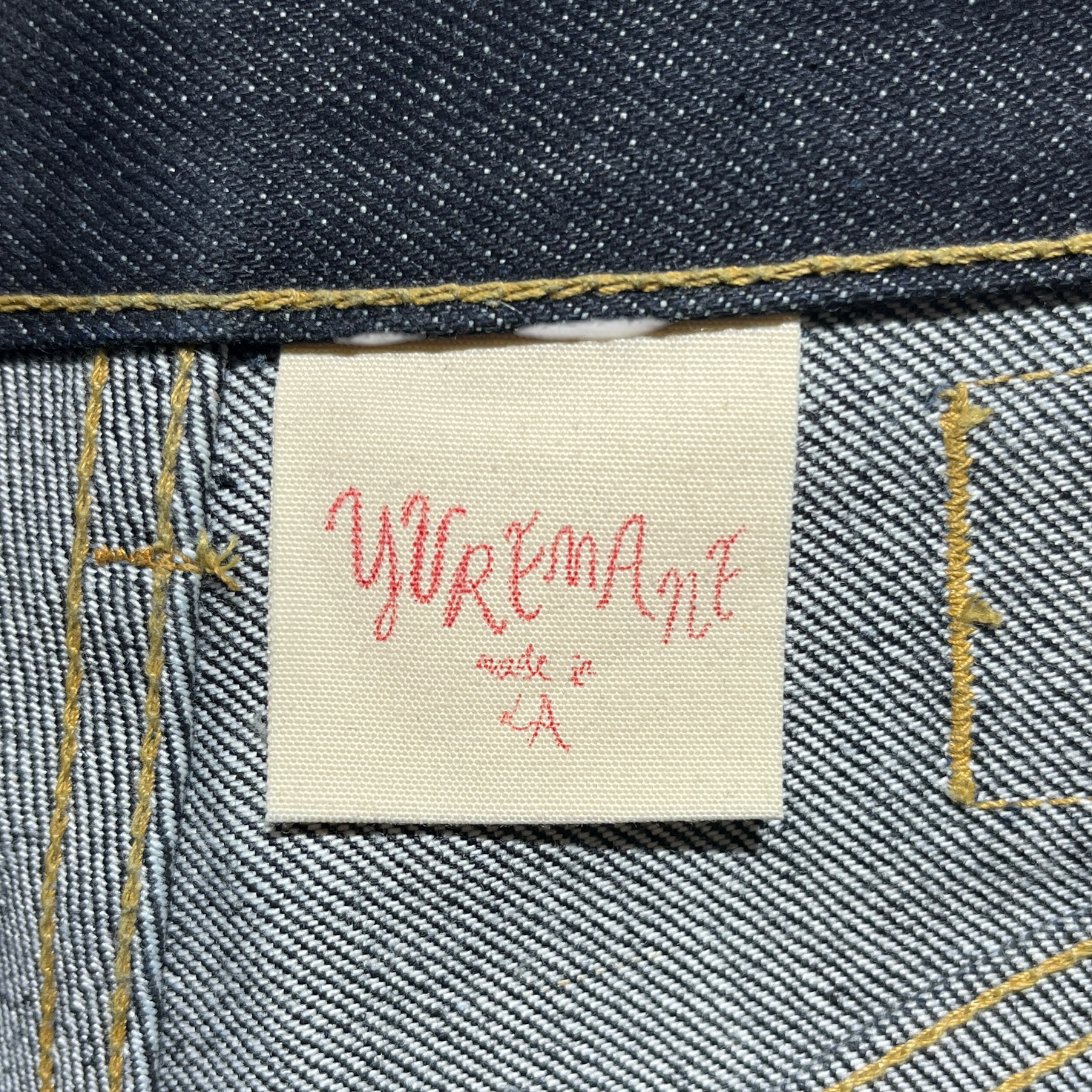 yuremane/Straight Pants/1/Denim/NVY/big boy view 5
