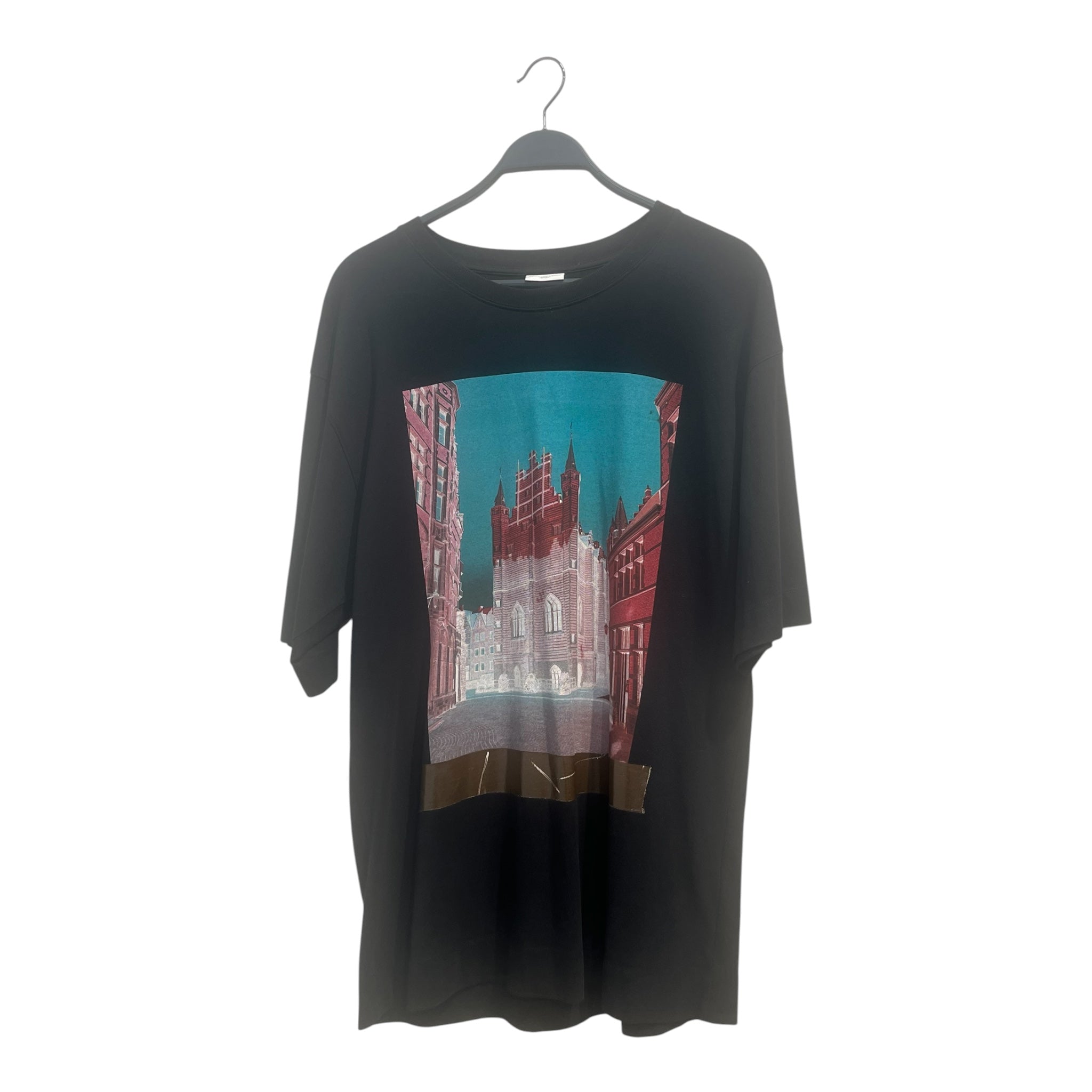 DRIES VAN NOTEN/T-Shirt/L/Cotton/BLK/Graphic/BUILDING view 1