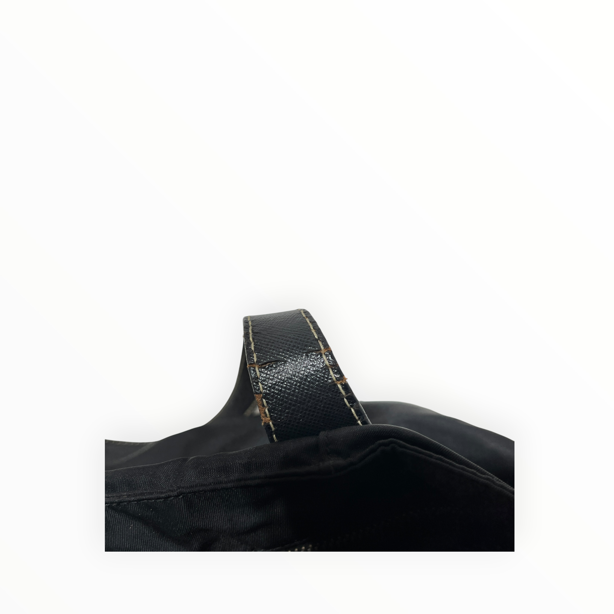 PRADA/Hand Bag/Nylon/BLK/nylon saffiano bag view 12